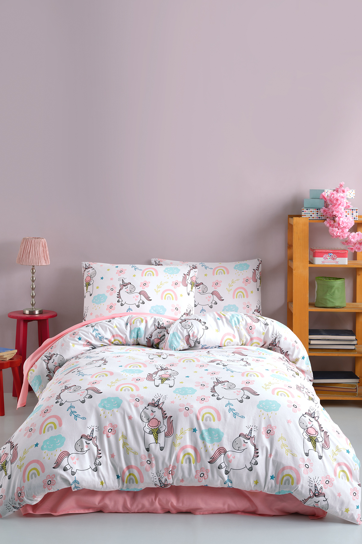 سرویس خواب  رنگارنگ Cote Blanc | CTNTLCUN16 اورجینال - تصویر 3