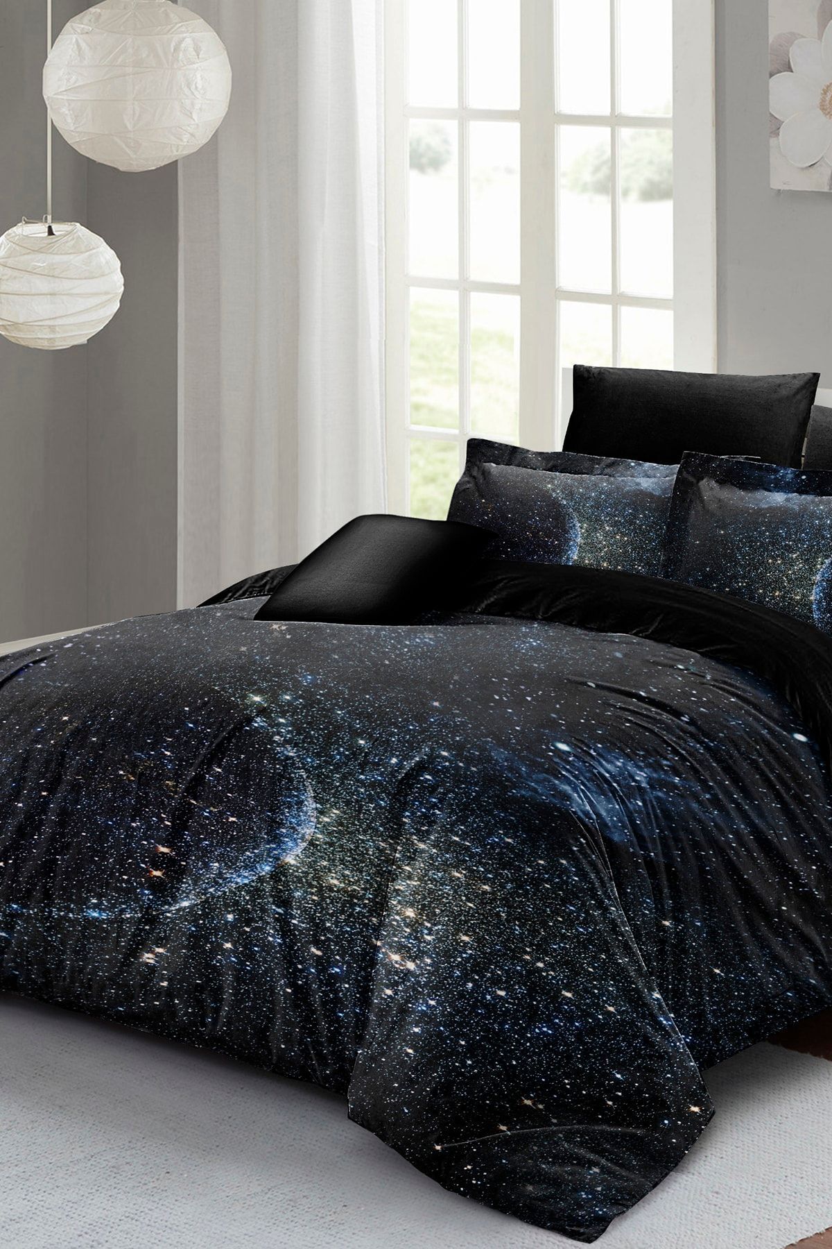 سرویس روتختی  مشکی مونوهومMonohome | MONOHOME33286 اورجینال - تصویر 2