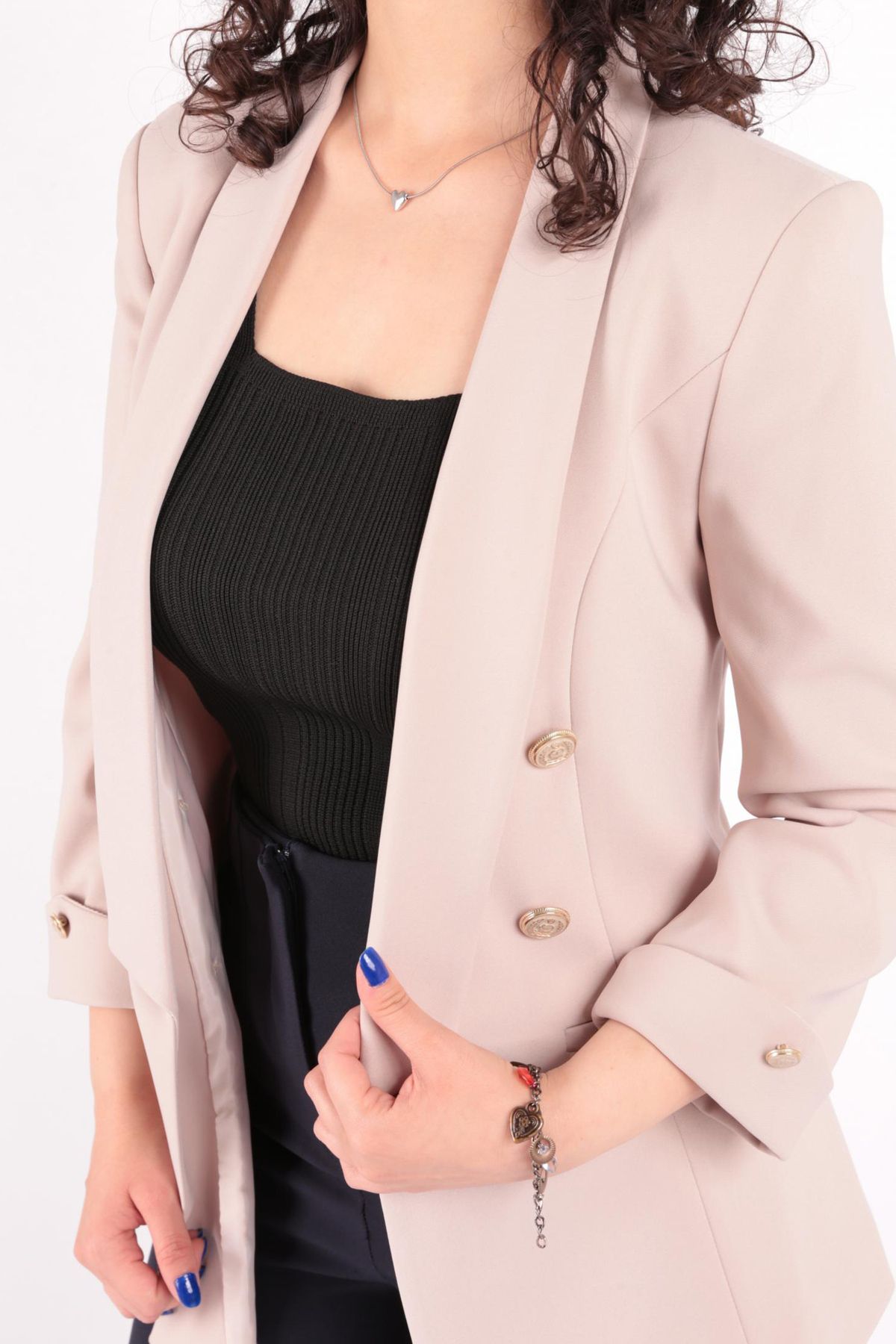AYHAN-90599 Model Women's Blazer Jacket 5