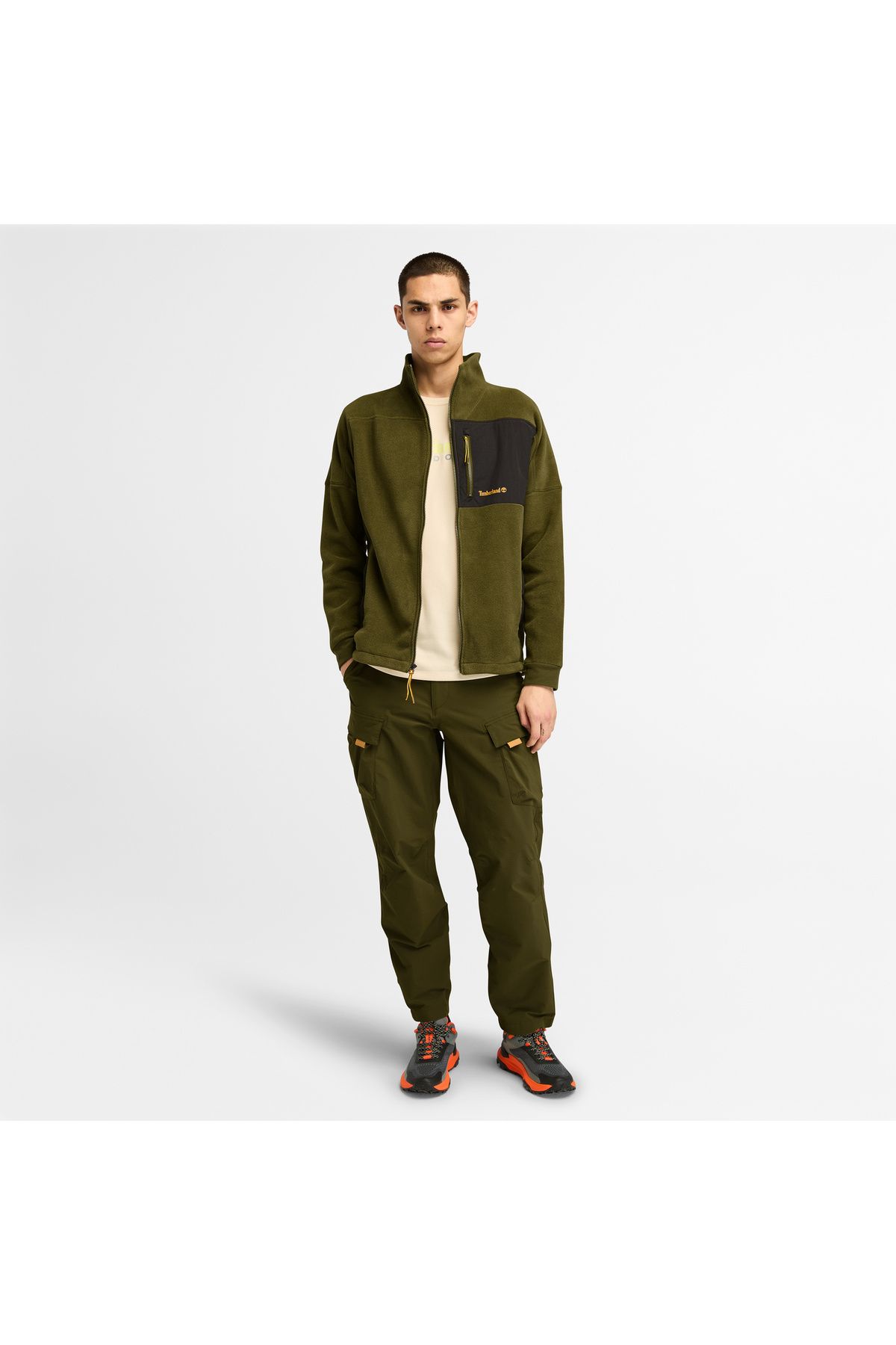 سویشرت چند رنگ مردانه MIX FULL ZIP اورجینال Timberland