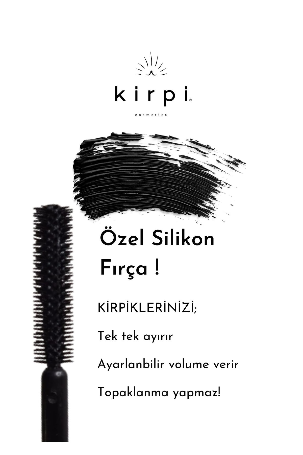 ریمل  مشکی Kirpi | 8682470000000 اورجینال - تصویر 2