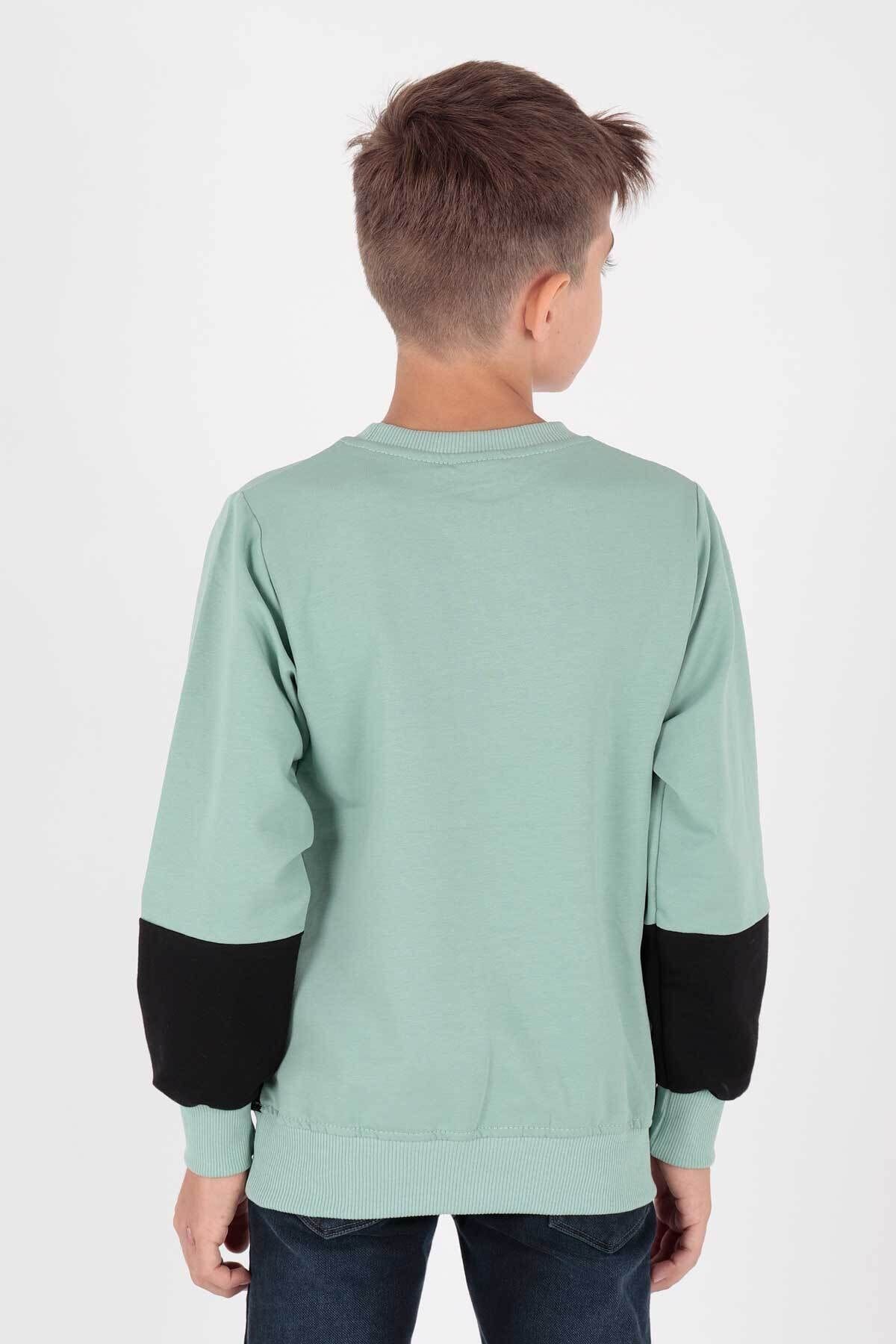 سویشرت پسرانه سبز AHENGİM | 1-2-10001001 اورجینال - تصویر 2