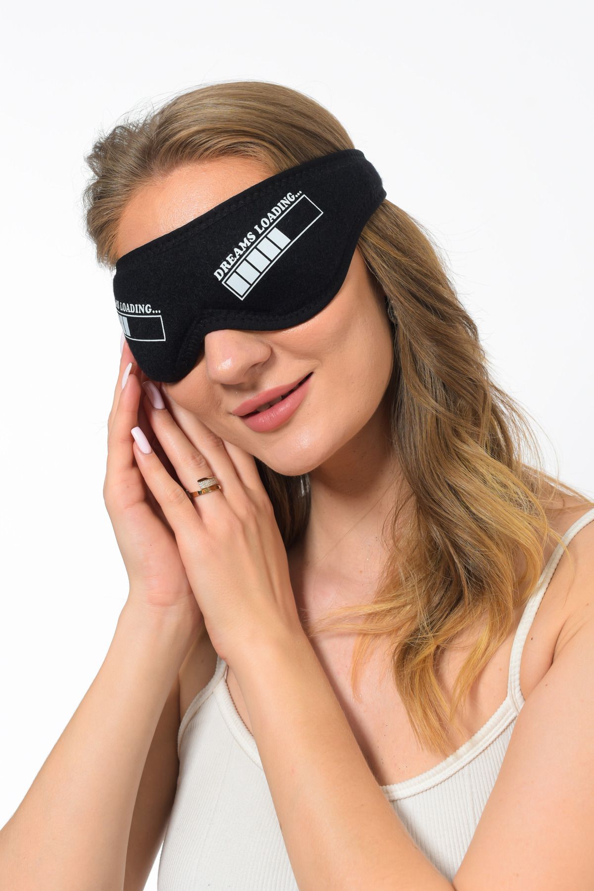SAUNA SUIT Mască Pentru Ochi De Dormit Unisex Din Bumbac - Anti-lumină Lavabilă, Încărcare De Vise - One Size
