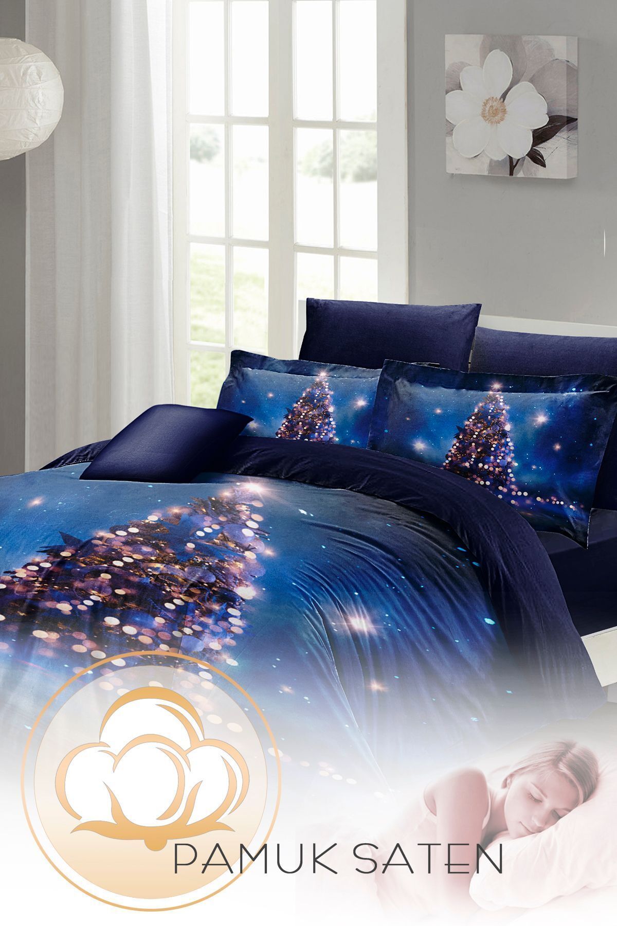 سرویس روتختی  آبی سرمه ای مونوهومMonohome | monohome41731 اورجینال - تصویر 5
