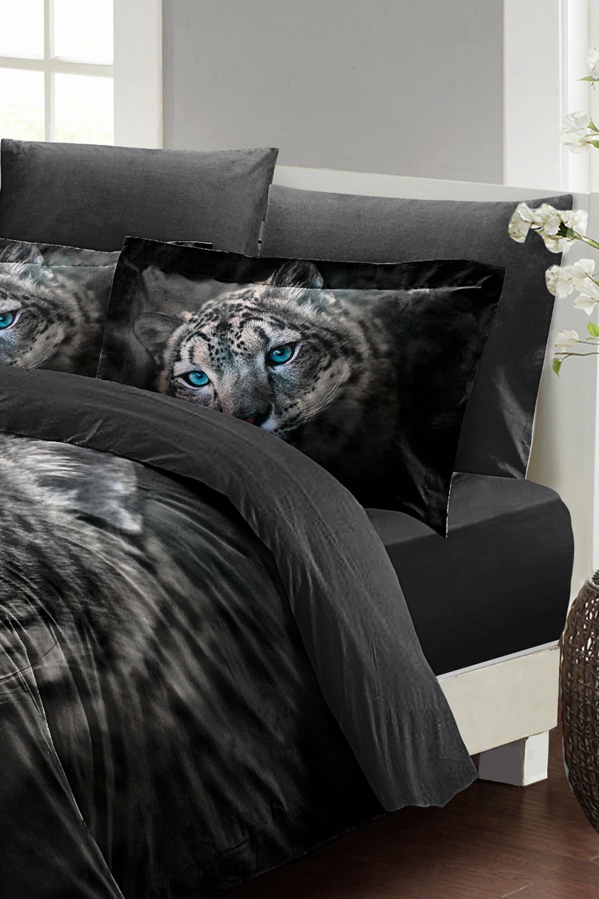 سرویس روتختی  مشکی مونوهومMonohome | monohome66963 اورجینال - تصویر 5