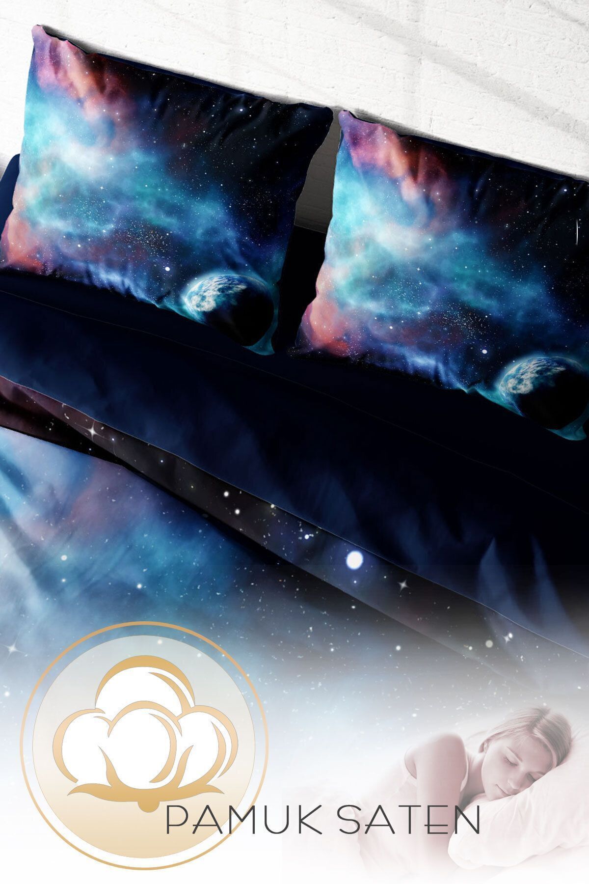 سرویس روتختی  آبی سرمه ای مونوهومMonohome | MONOHOME34986 اورجینال - تصویر 4