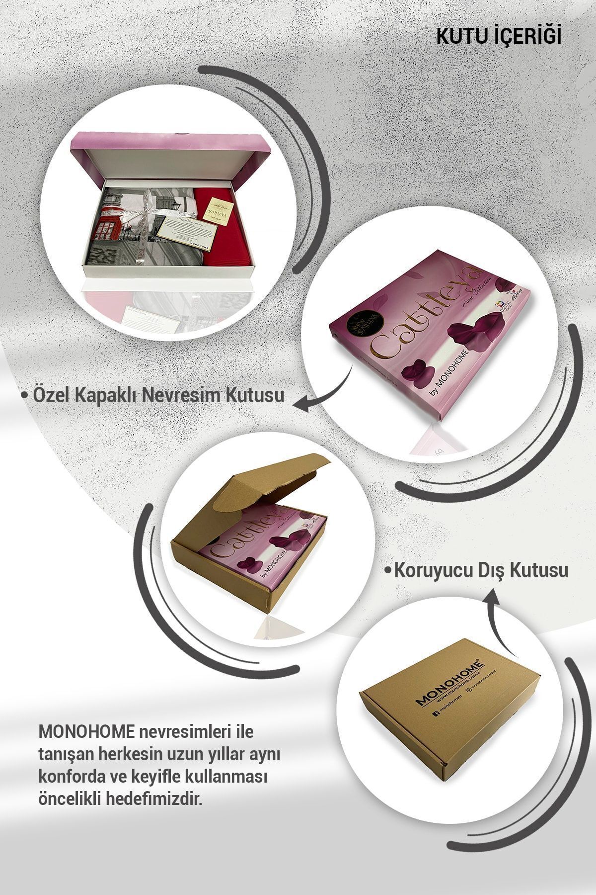 سرویس روتختی  قرمز مونوهومMonohome | MONOHOME24550 اورجینال - تصویر 6