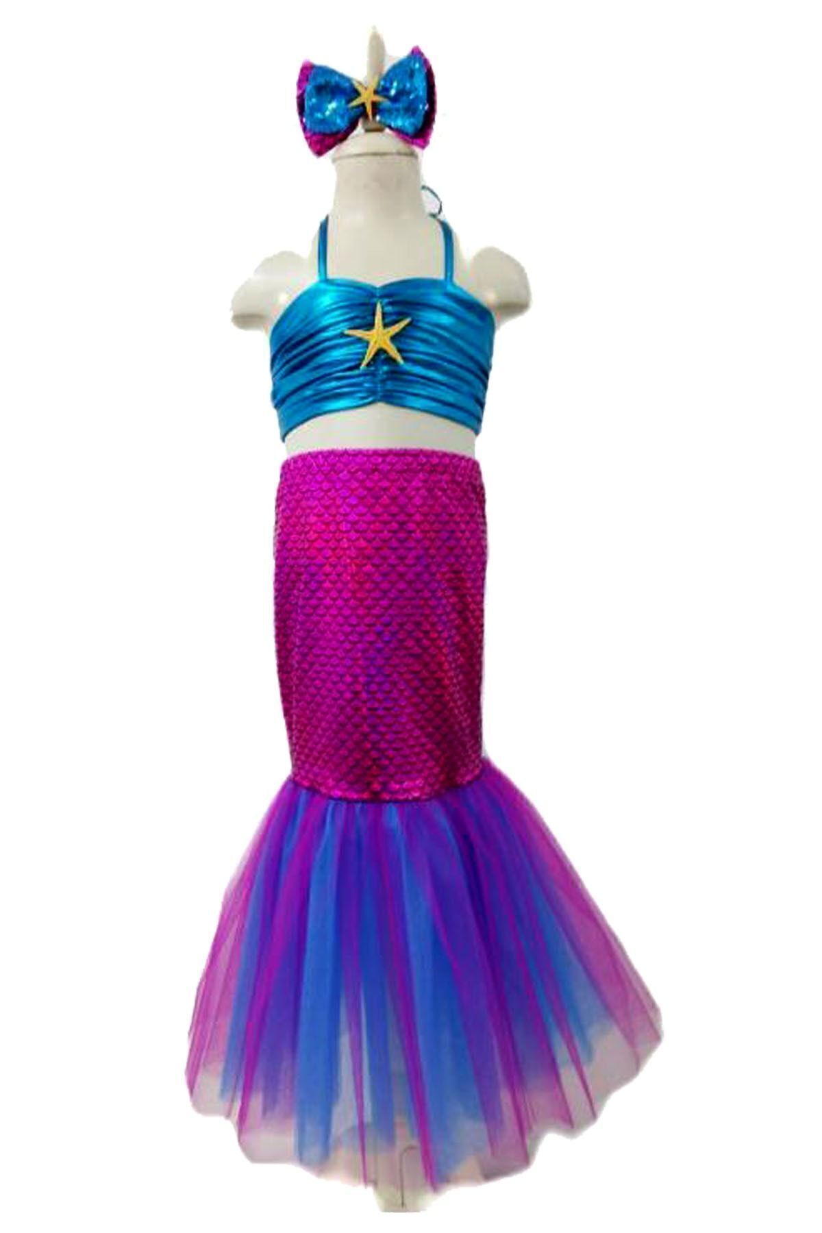 Colorful Mermaid Kids Party Costume, Fun Filled Appearance