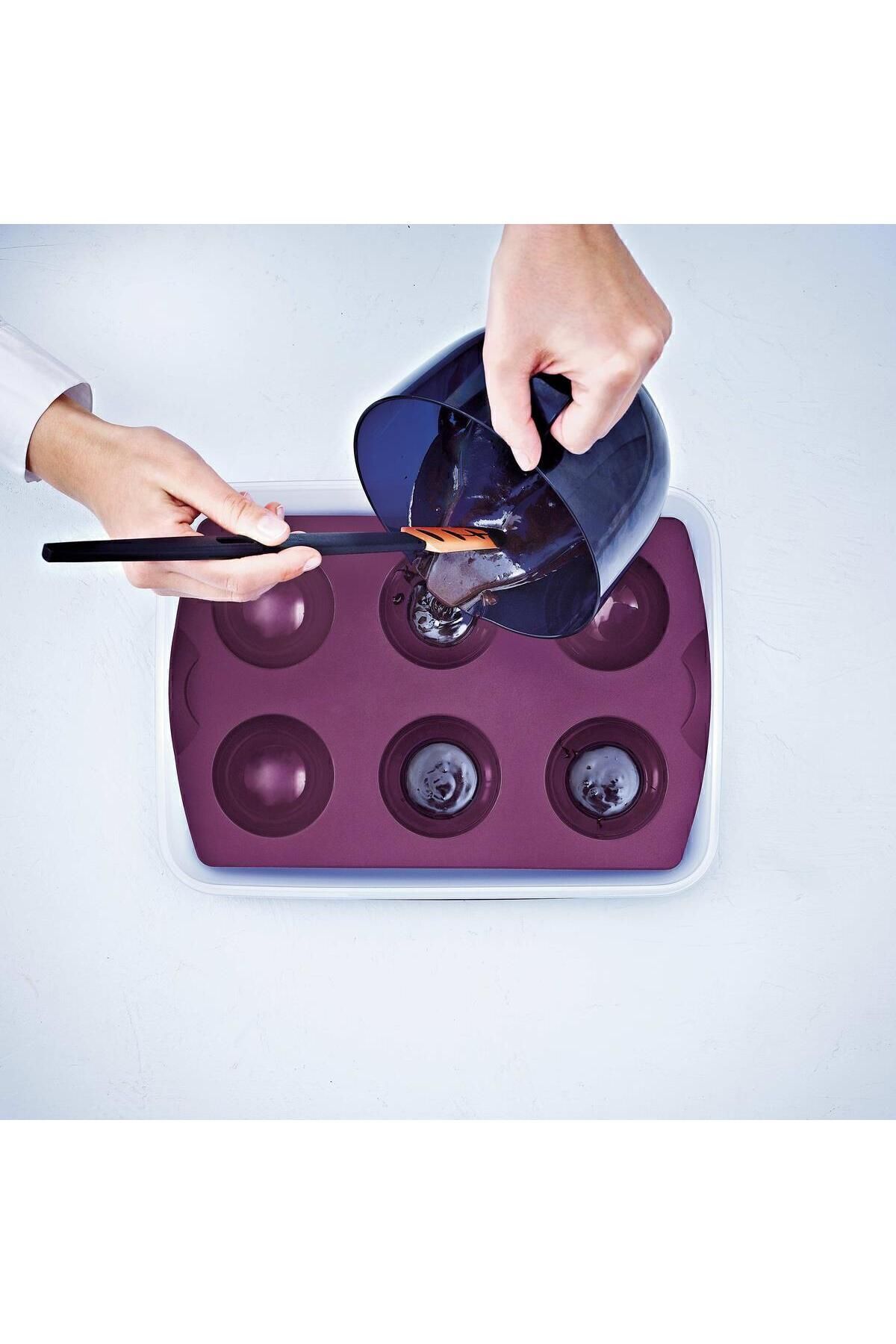 Tupperware Silicone 6-Piece Round Mold Purple- Trendyol