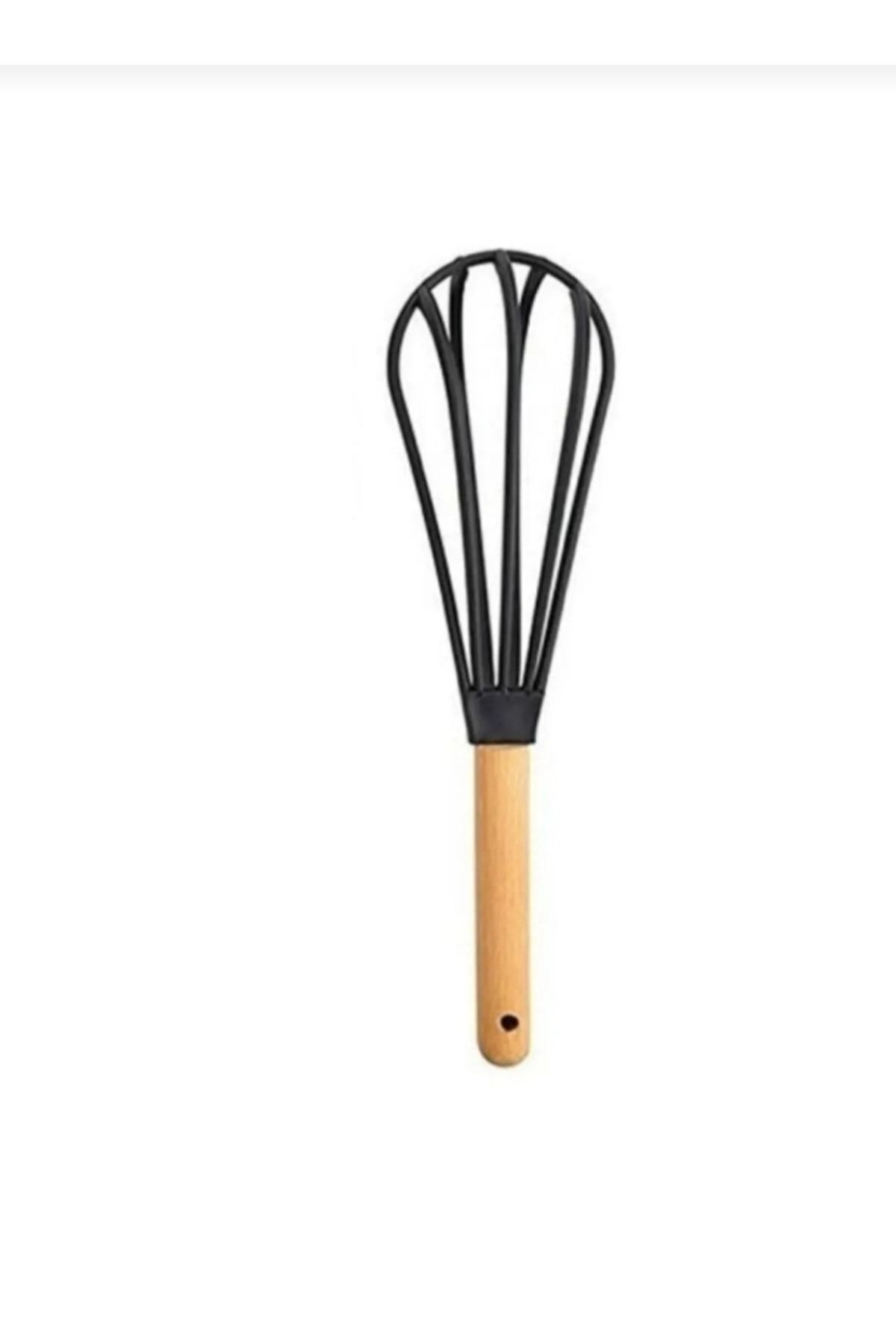 ENES-Non-scratch Wooden Handle Set Spoon, ladle, spatula, whisk, colander, non-scratch Heat Resistant 5