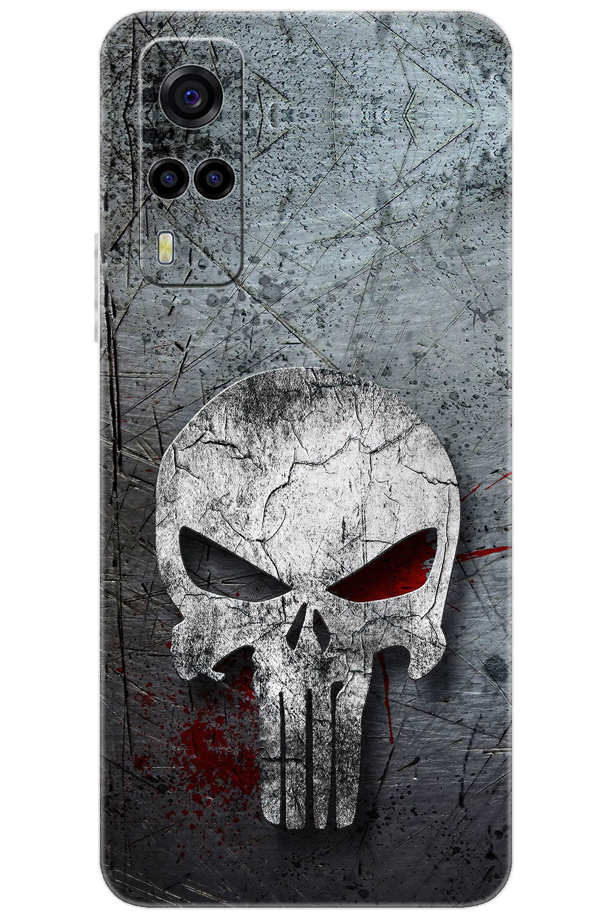 Y53S (V2058) Compatible Sheath Pattern Printed Silicone Gray Skull NGO:218 CP-yMJJYFP
