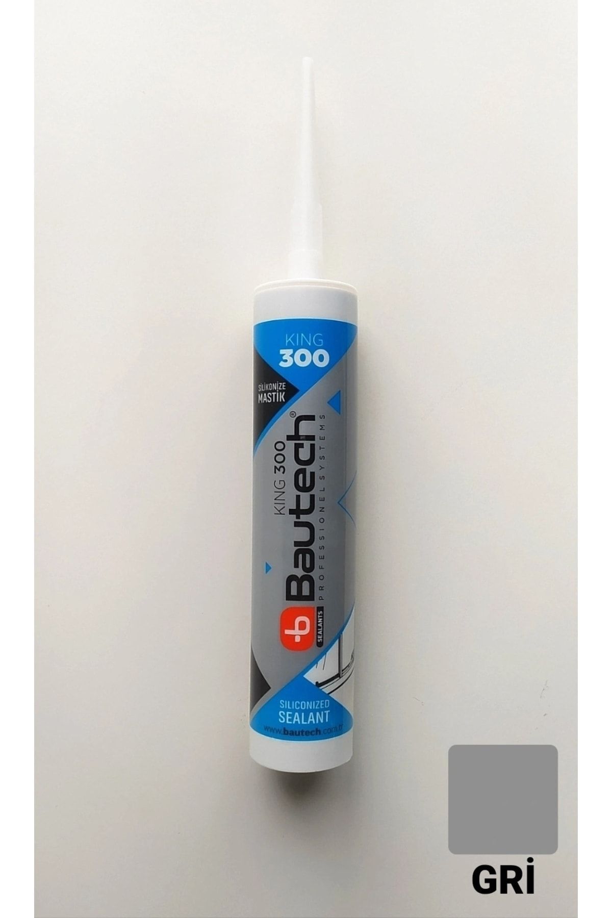 Glax Tools Gri Silikonize Mastik / Çekomastik 500gr. Bautech