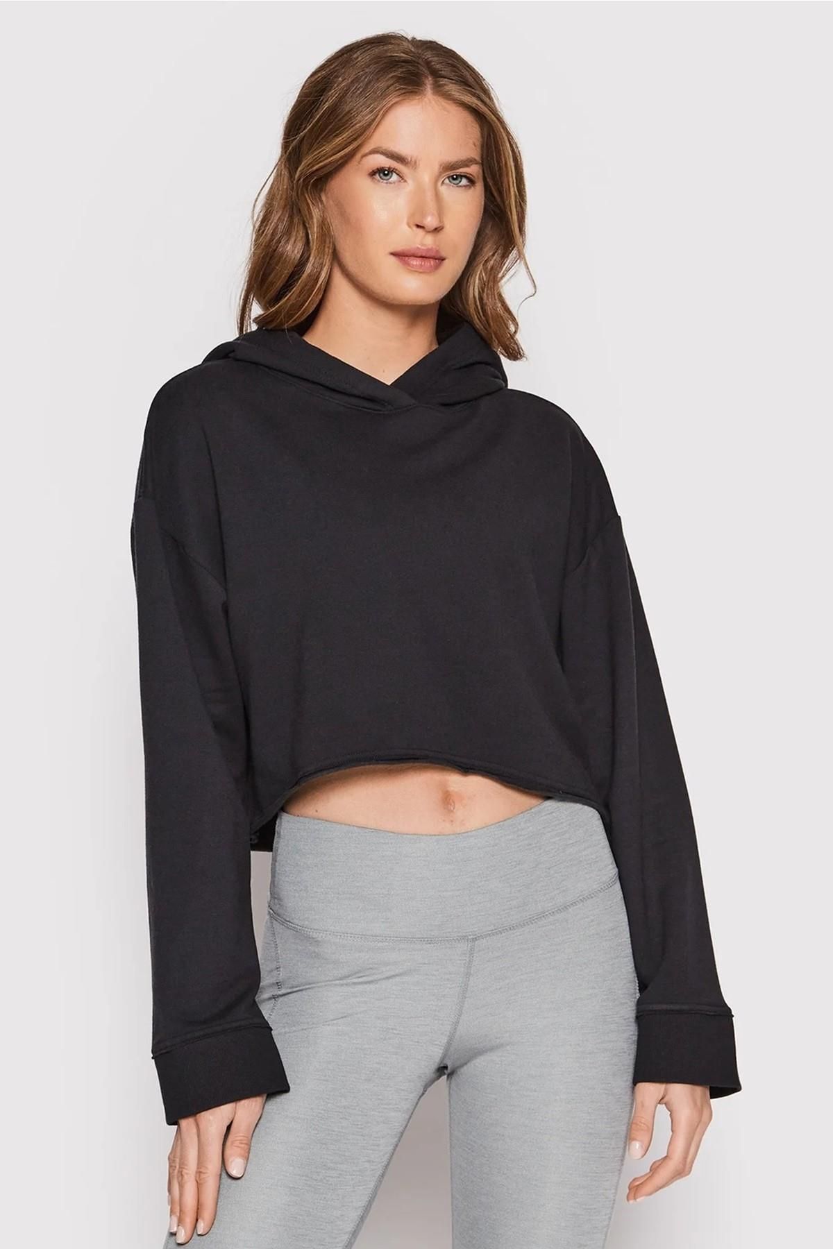 Nike women's cropped luxe yoga training hoodie deals