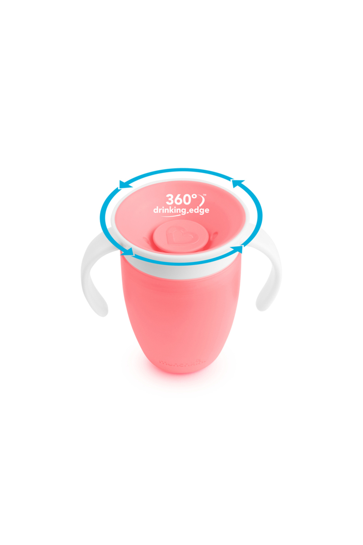 Munchkin Sabit Vakumlu Beslenme Tabağı & Mucize 360 Alıştırma Bardağı 6AY+ PEMBE&PEMBE 2li paket fotoğrafı 4 (önizleme)