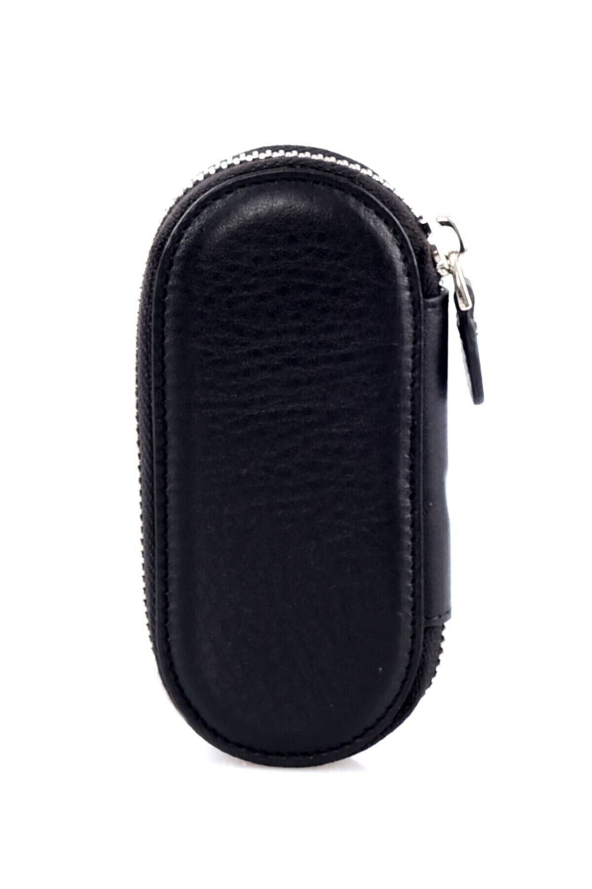 DAMY-Black Genuine Leather - 786ModelCar Keychain 3