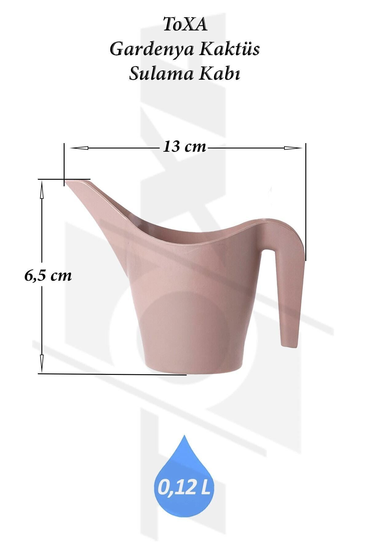 Gardenya Mini Kaktüs Sulama Kabı 0,12 Litre Pastel Beyaz Plastik Minik Sukulent Bitki G-csk-p 2