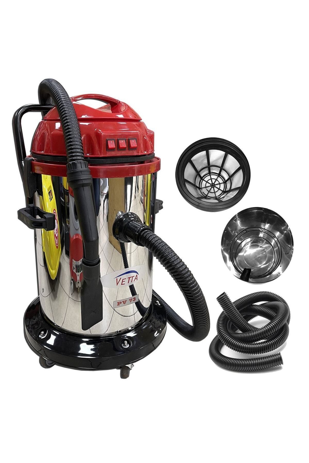 VETTA Profesyonel 3 Motorlu Islak Kuru Süpüge Makinası 3600 Watt