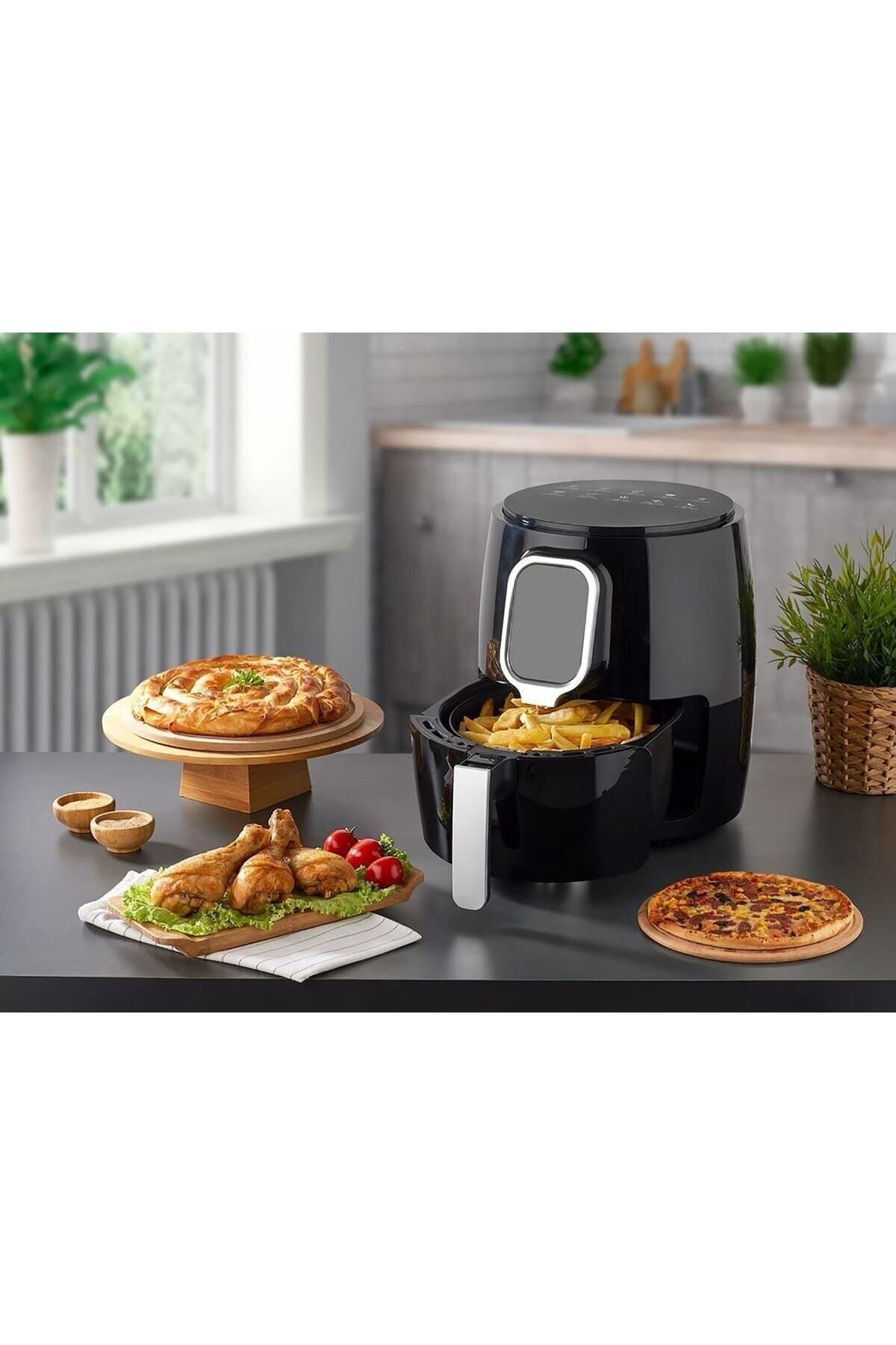Kahramanlar Dijital Ayarlı Air Fryer Fritöz Xxl 5,2 Lt Yağsız Hava Fritözü Airfryer