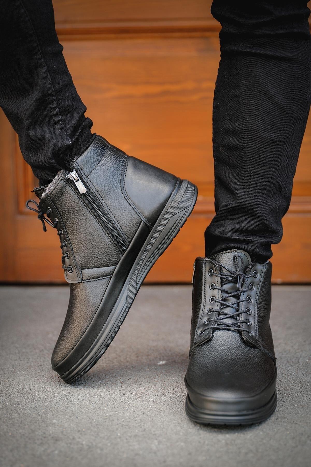 بوت مردانه مشکی Oksit | falconmori اورجینال - تصویر 3