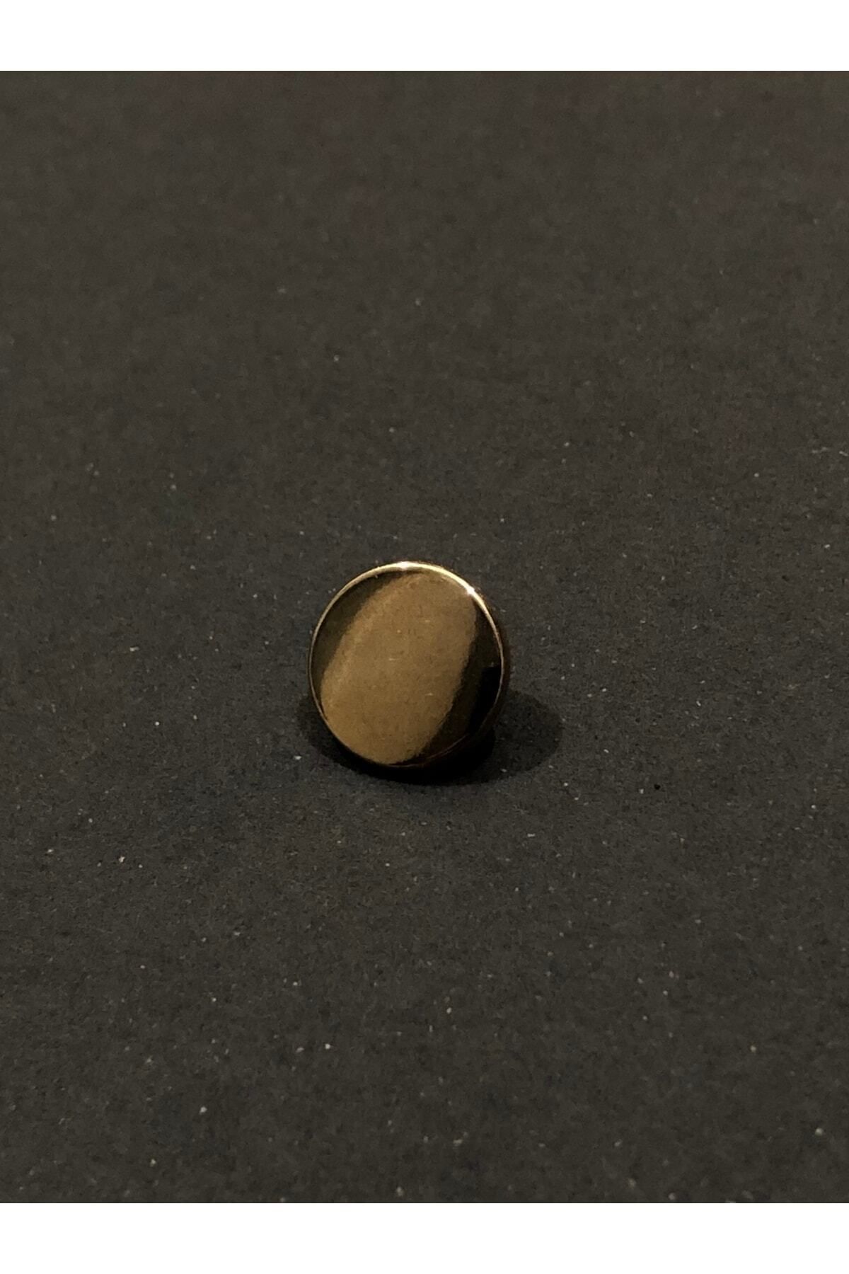 aensia-Gold Gold Pulmetal Money Model Button Small Size Button 18 Size Metal Button - Pack of 10 Buttons 3