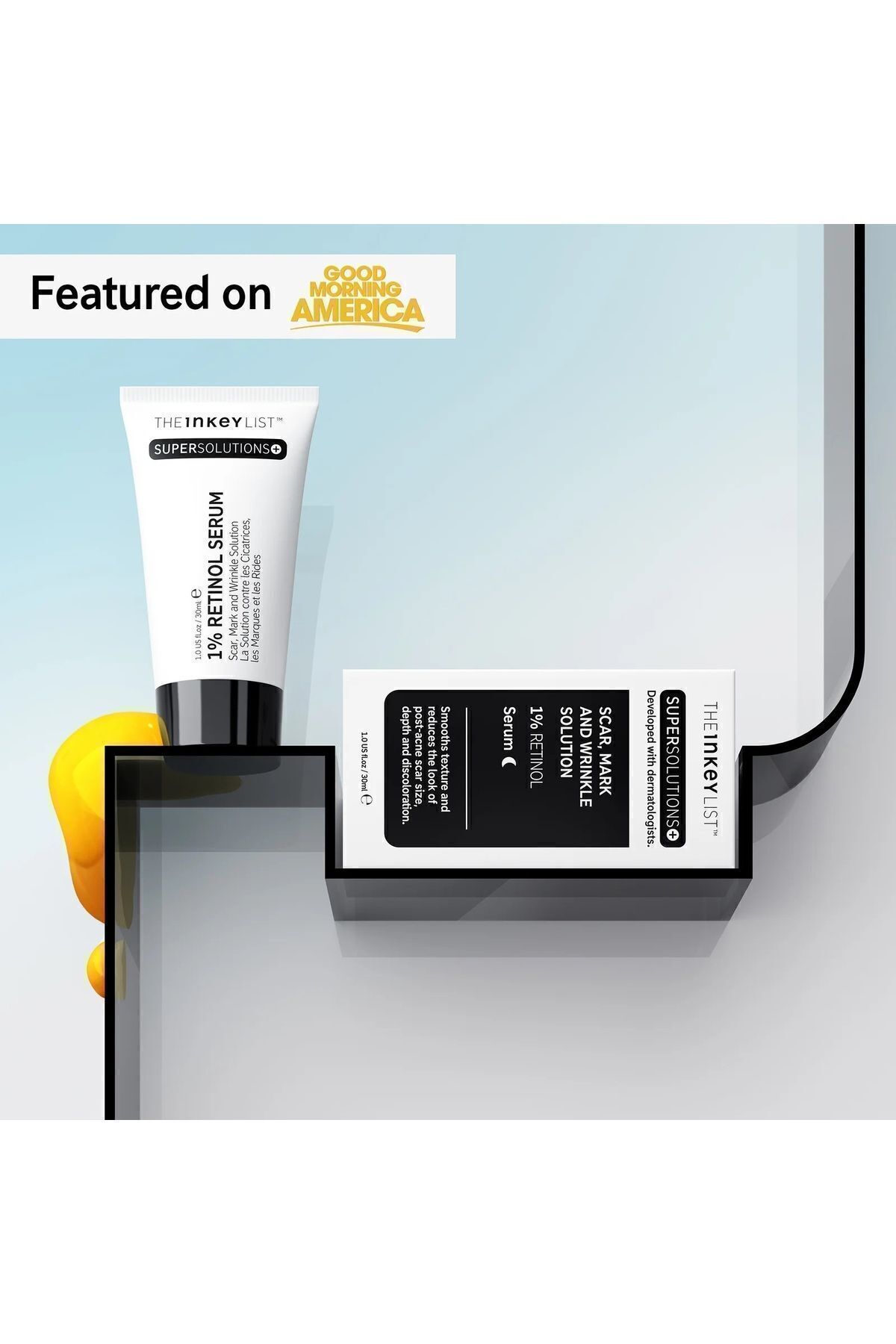 THE INKEY LIST-Scar, mark and wrinkle solution with 1% retinol - Face Serum 30 ml 3