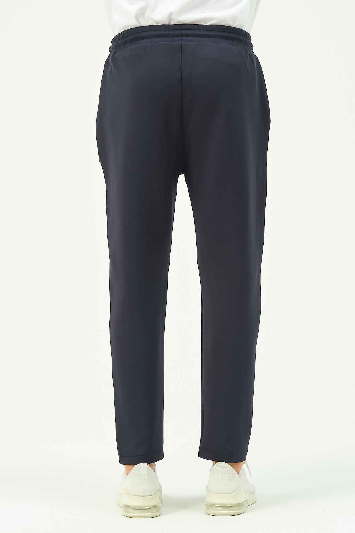 شلوار گرمکن مردانه آبی سرمه ای C&CITY | TCTY22FWPJM045 اورجینال - تصویر 5