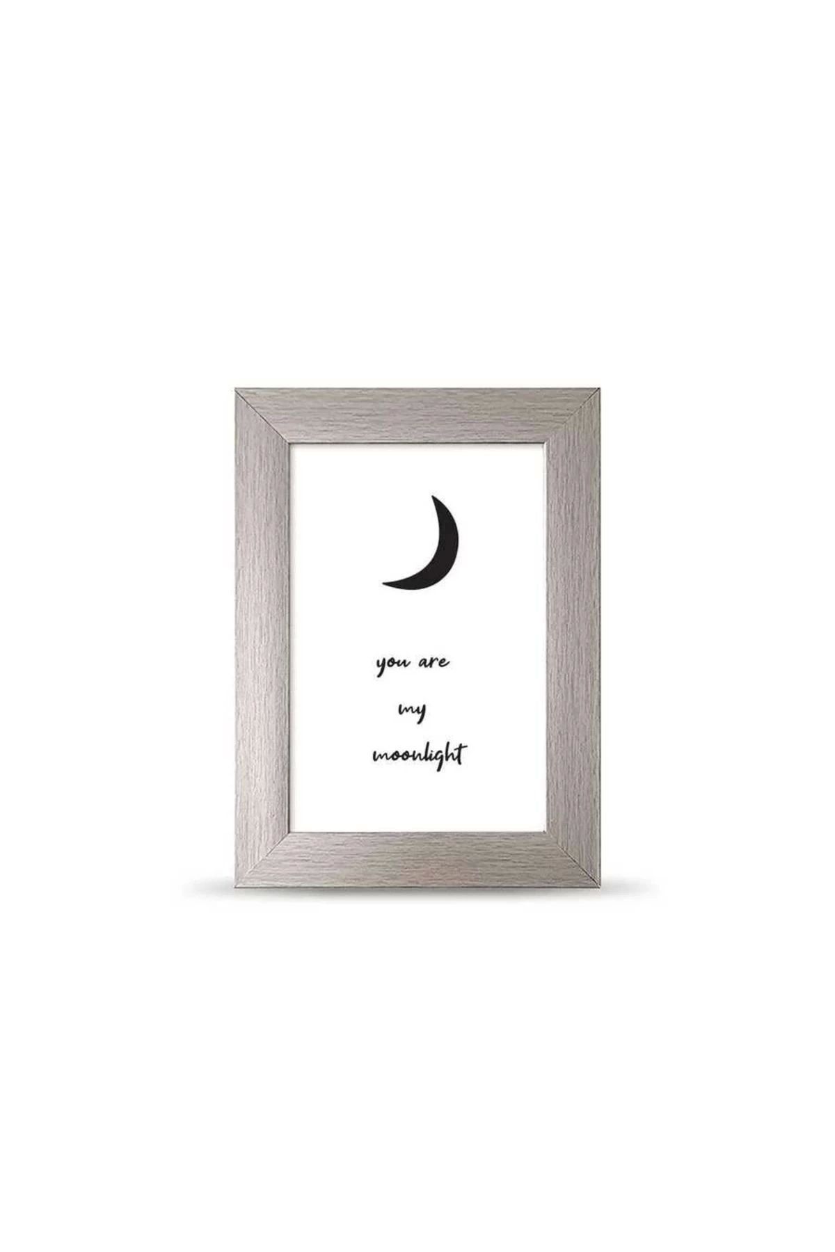 bi'aldım-You Are Moonlight You Are Moon Light C?erc?eveli Banner Poster - 10x15 Cm Small Size 5