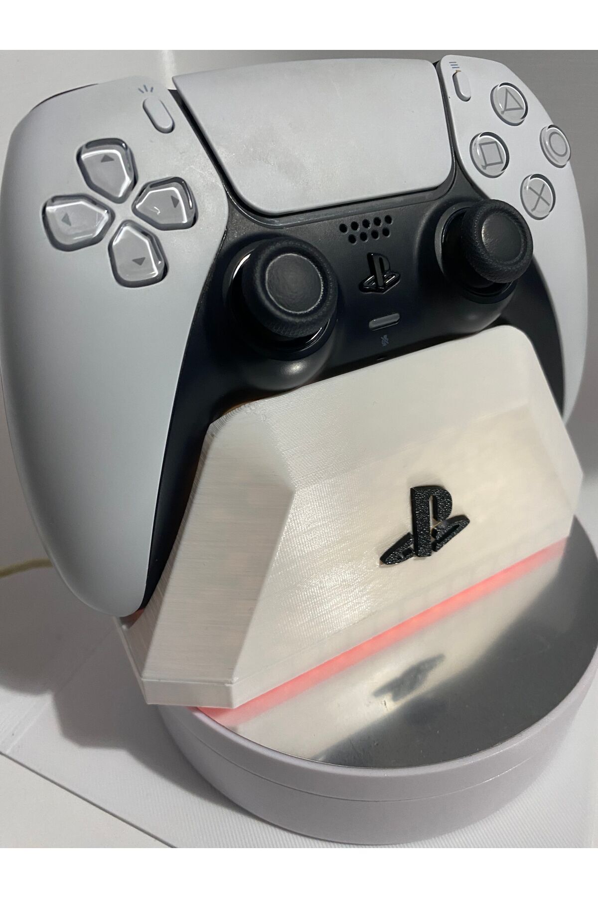 Playstation 5 ışıklı Dualsense Joystick Kol Standı Ps5 Kol Tutucu Beyaz 5