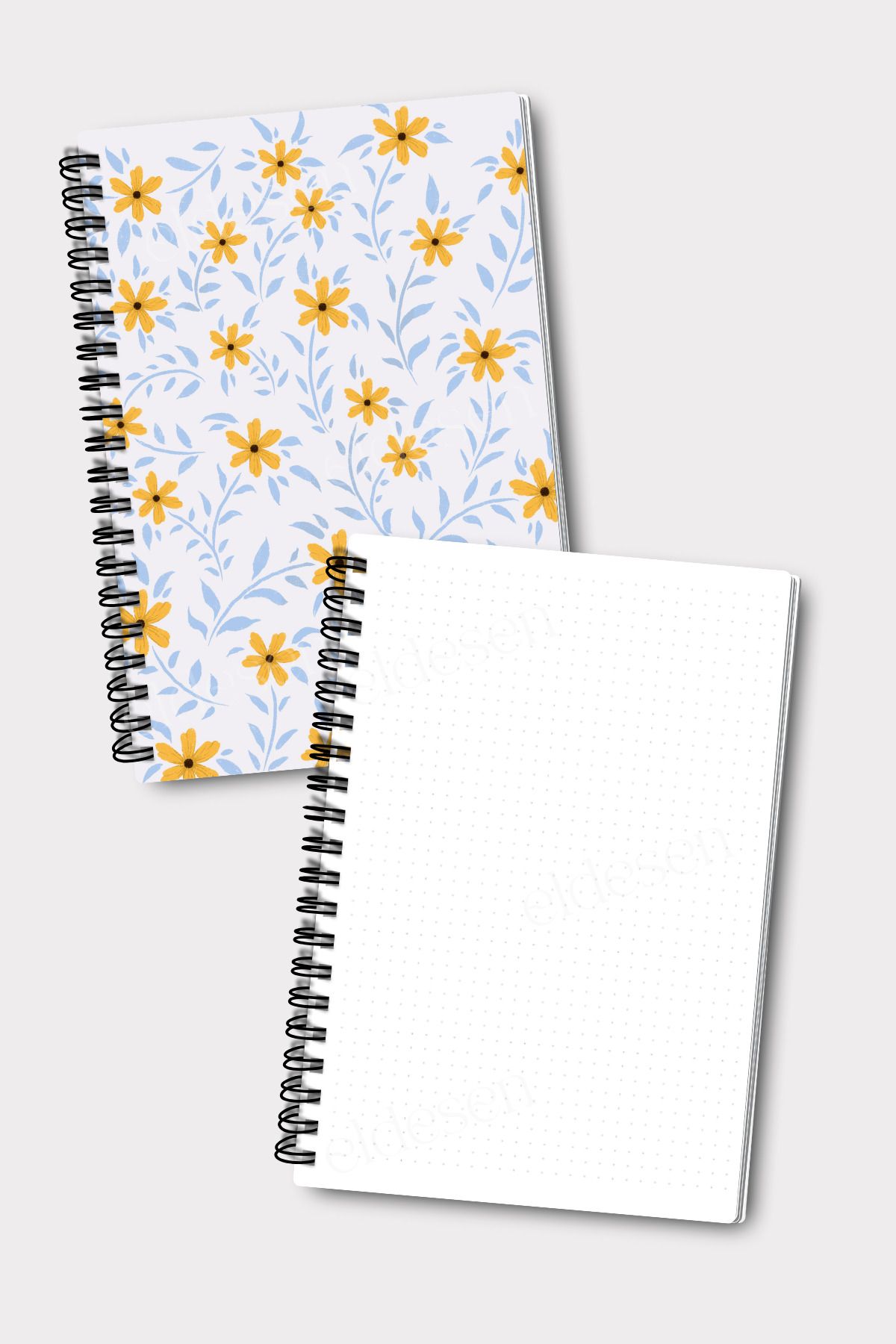 Eldesen Tasarım-A5 Size 2-Point Notebook Set - 50 Sheets 100 Pages 4
