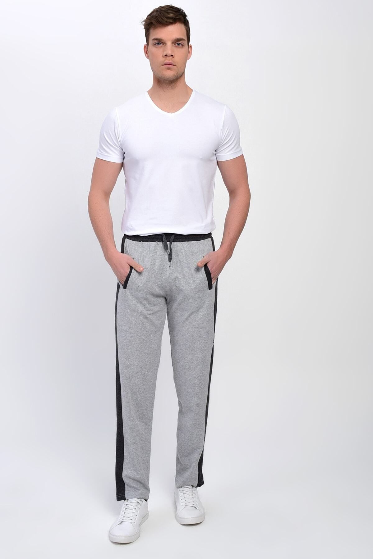 DYNAMO-Men's Grimelange Sweatpants with Elastic Waist and Stripes on the Sides 3