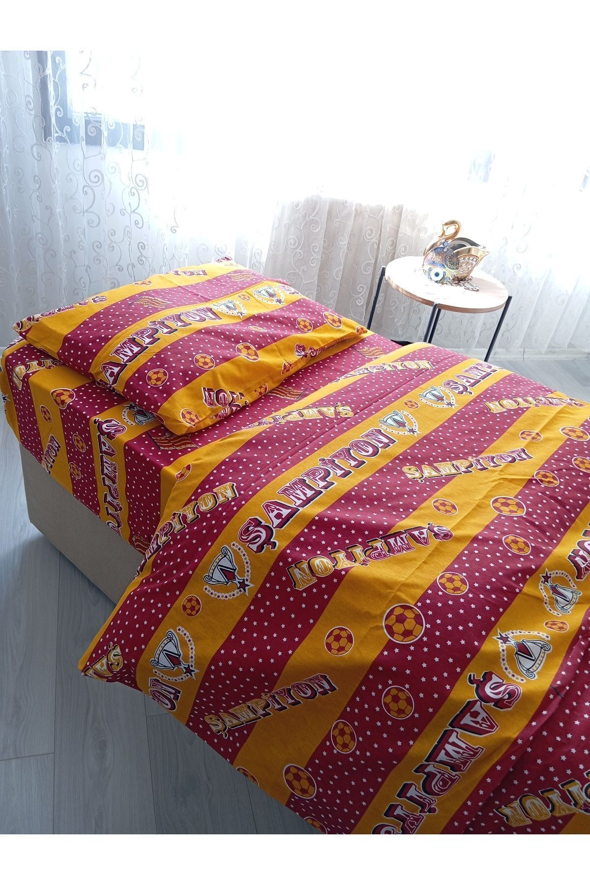 Home-Nirvana Home - Single Fan Patterned Bedding Set 1