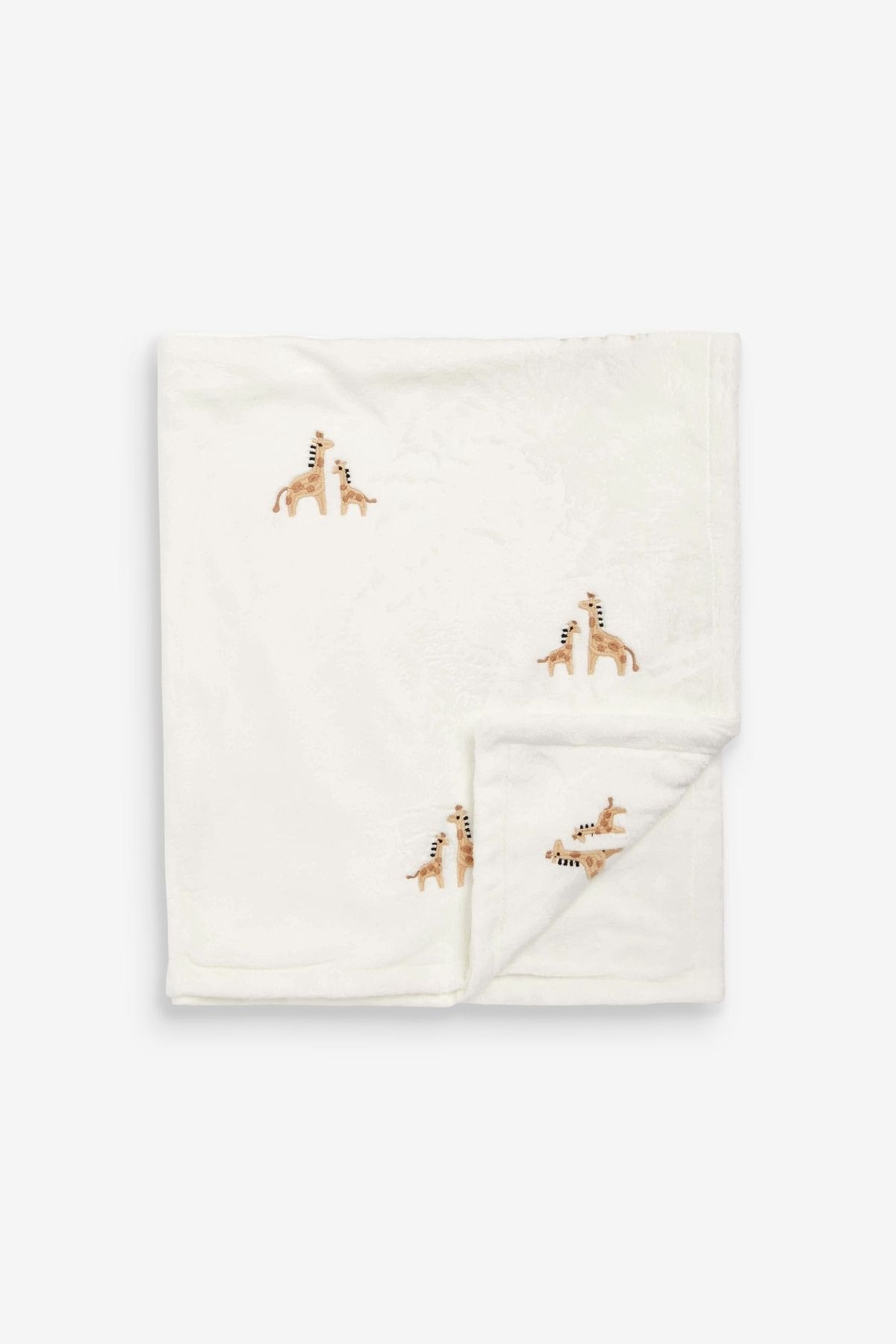 Next Baby-White Giraffe Patterned Fleece Blanket 5