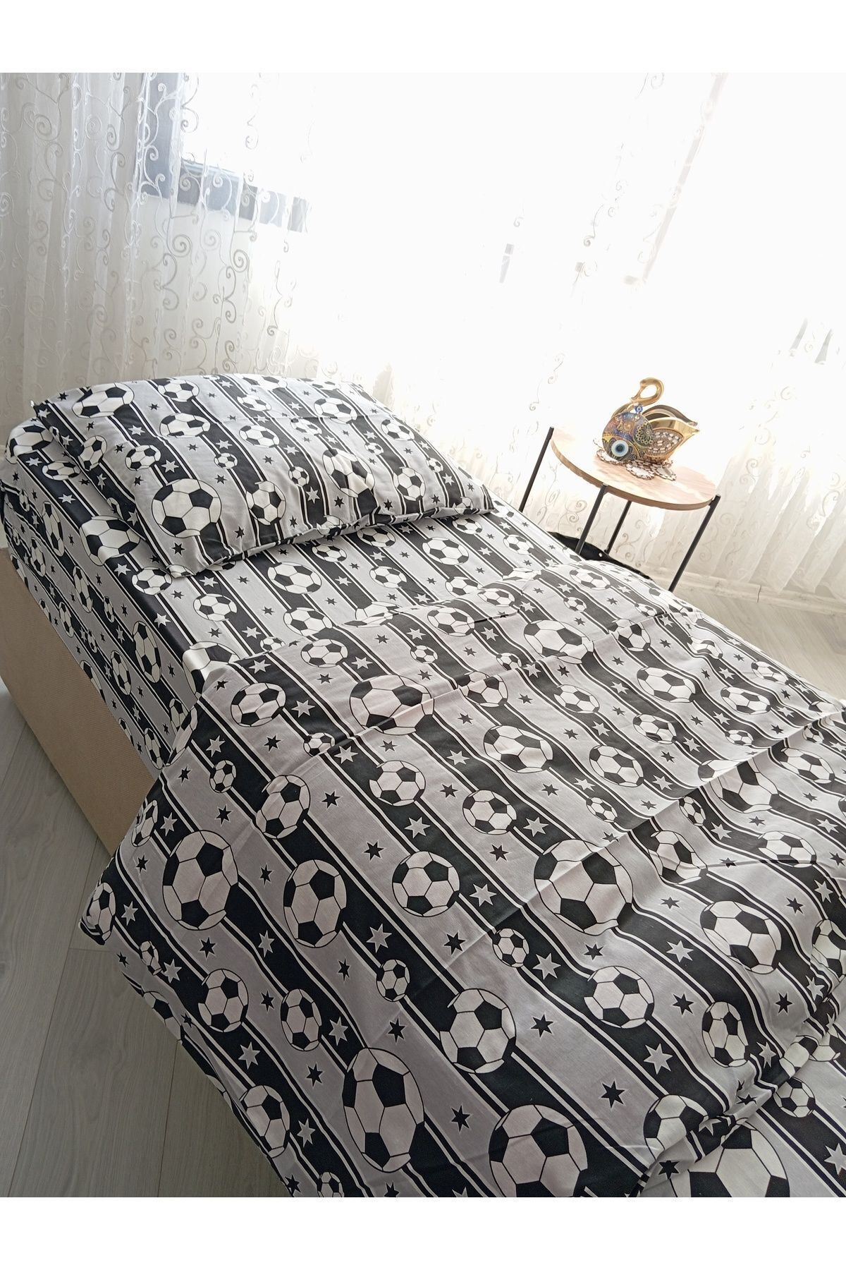 Home-Nirvana Home - Single Fan Patterned Bedding Set 1