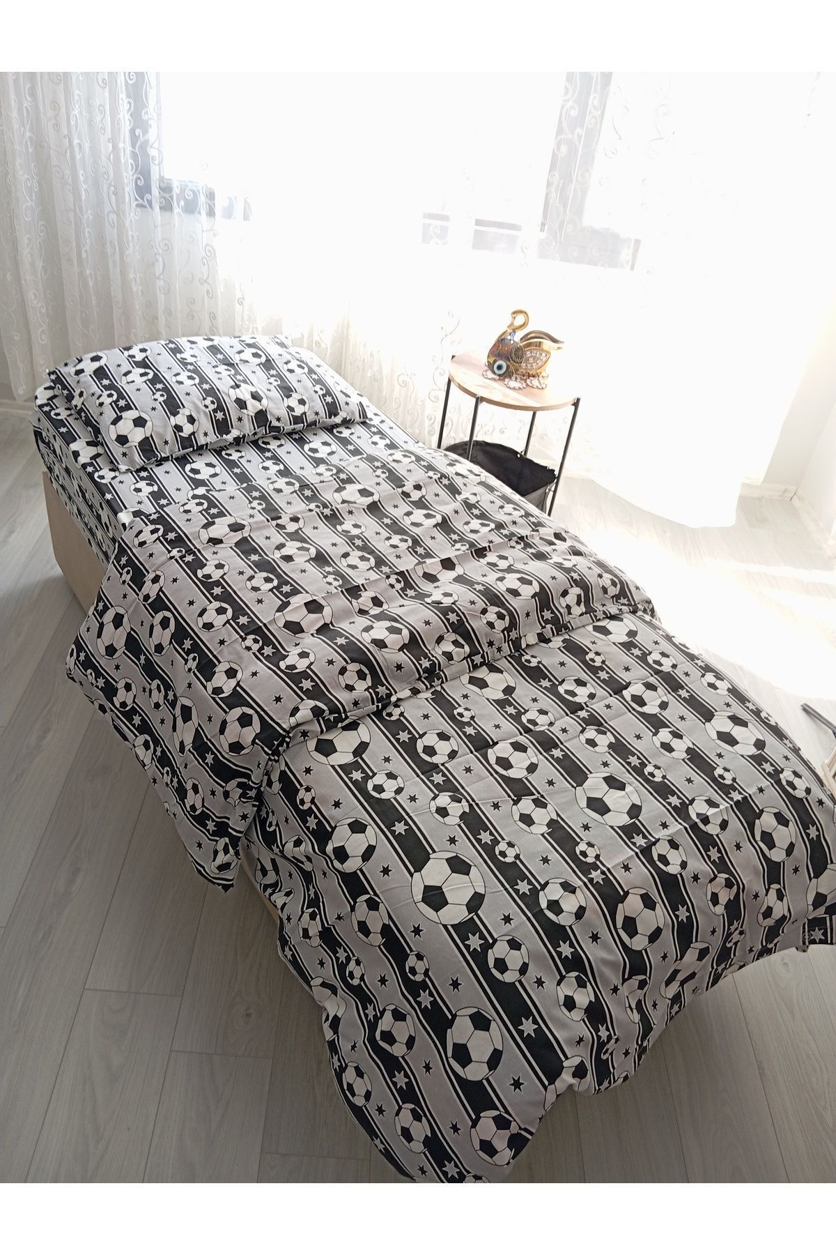 Home-Nirvana Home - Single Fan Patterned Bedding Set 2