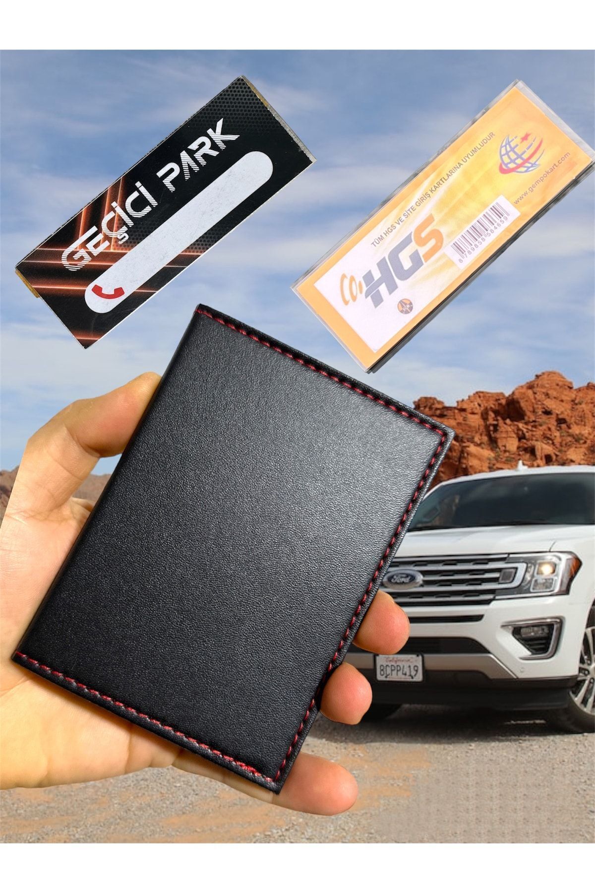 Gempo Set De Vehicule Din 3 Piese Container Pentru Licență Hgs Container Număr De Parcare Set Auto - One Size