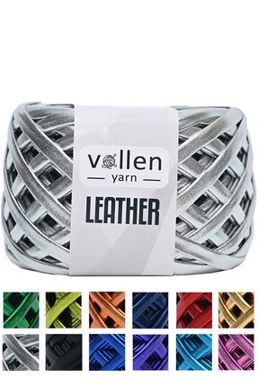 vollen yarn Premium Deri Ip Metalik Ip Çanta Ipi,parlak Penye Ip.120 Gram,güm...