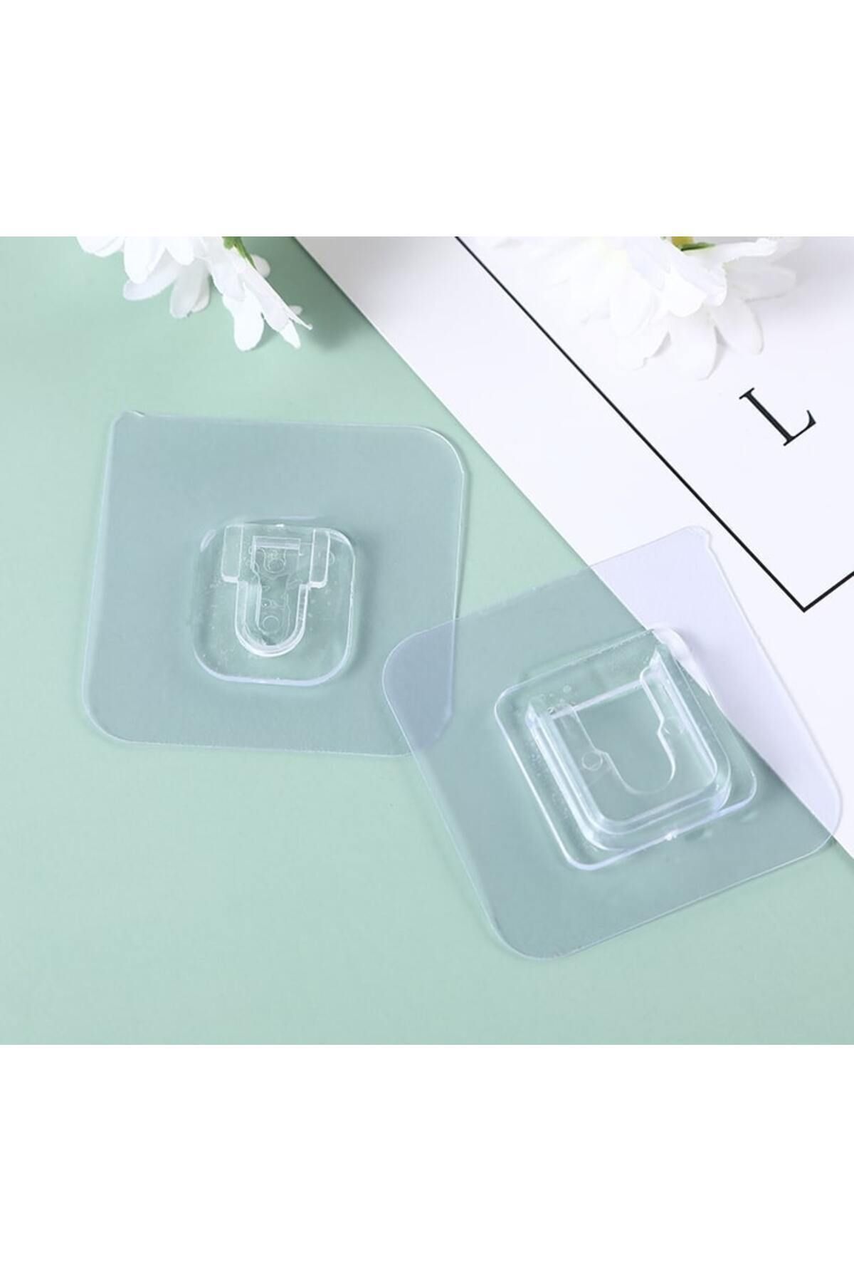GAT Shop-Fixing Clip for Hanging Frame Table Socket Small Items, Without Pulling Nails, Without Dirtying the Wall, 10 Pieces 7