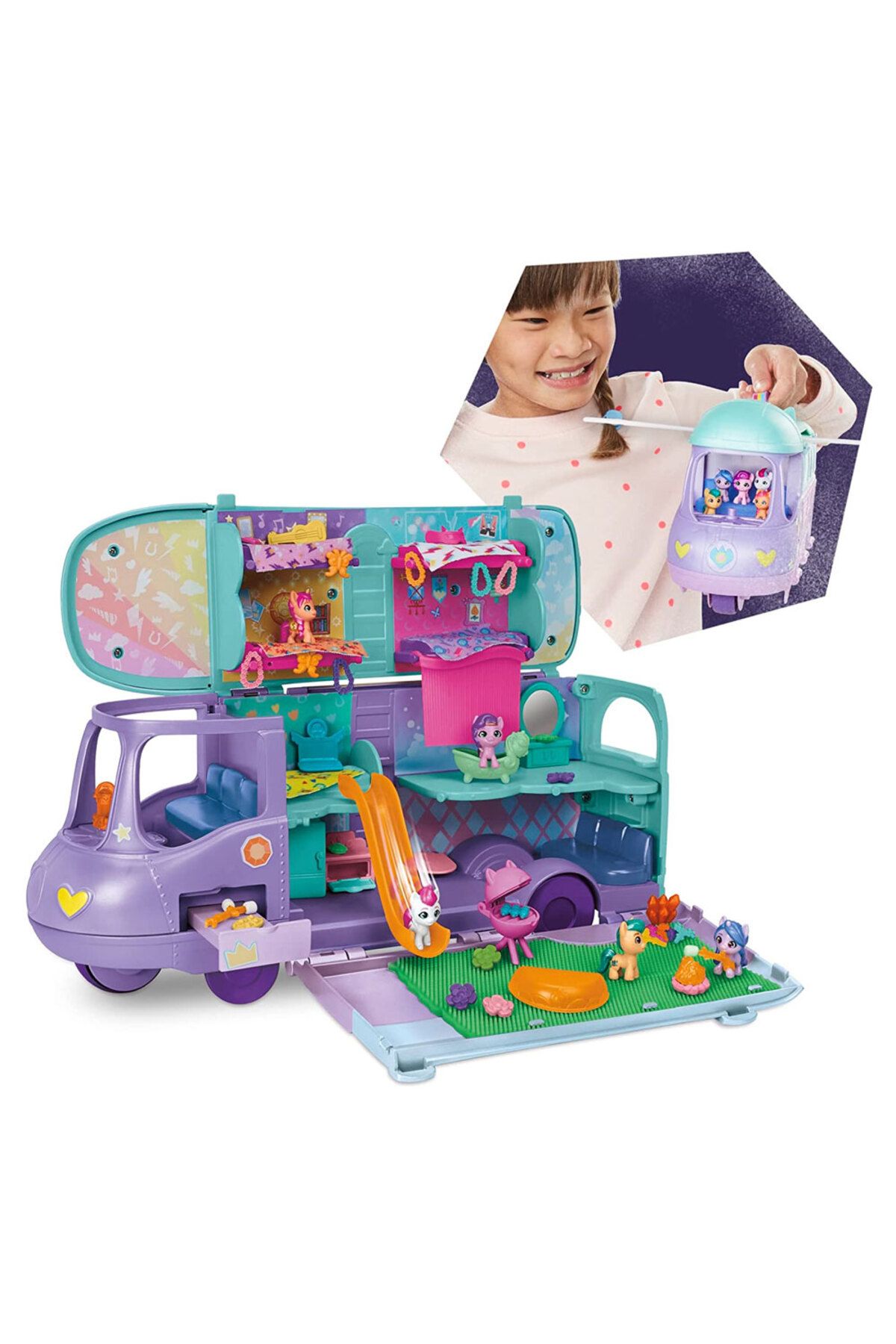 MY LITTLE PONY-Mini World Magic Mare Stream Caravan F7650 3