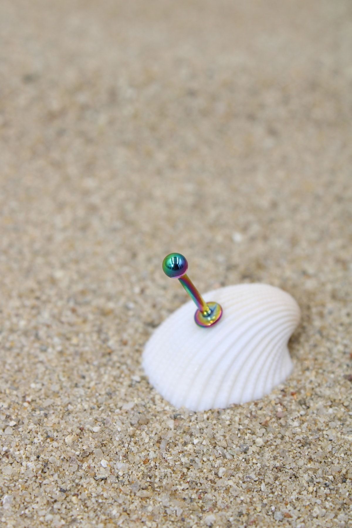 Piercing Surgical Steel Piercing Cartilage Tragus Conch Helix Rainbow Color Ball Diameter 3 Mm Labret