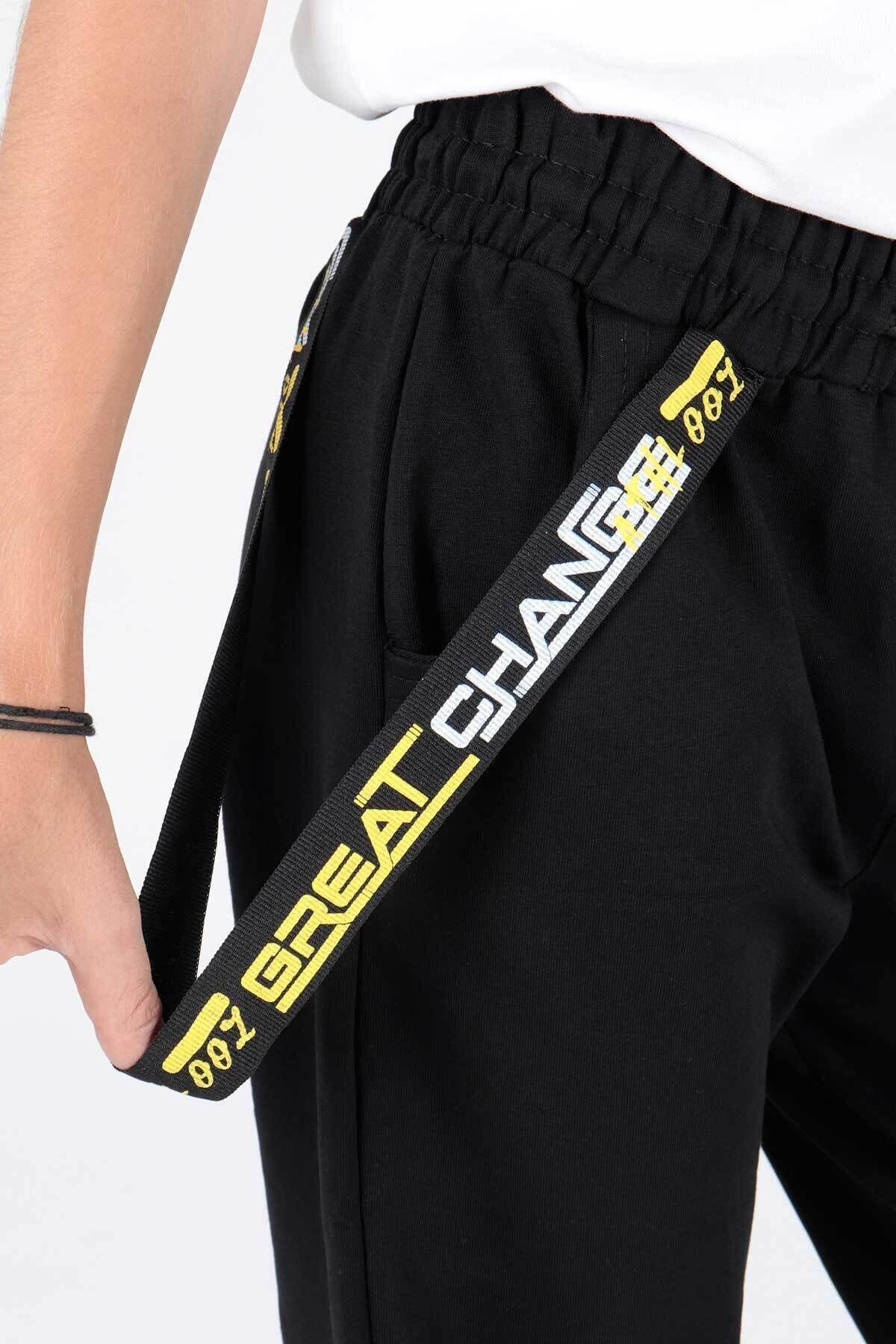 AHENGİM-Boy's XX PrintEd TrEndy SwEatPants - Elastic Skinny LEg AK2105 3