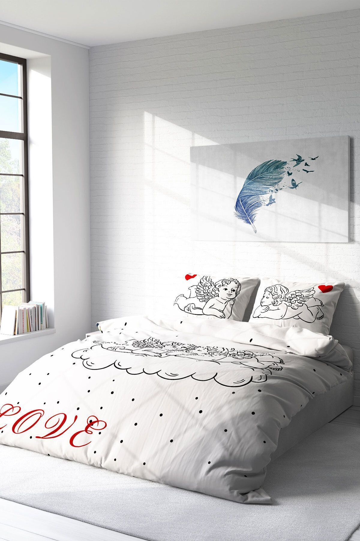 سرویس روتختی  سفید مونوهومMonohome | monohome63887 اورجینال - تصویر 2