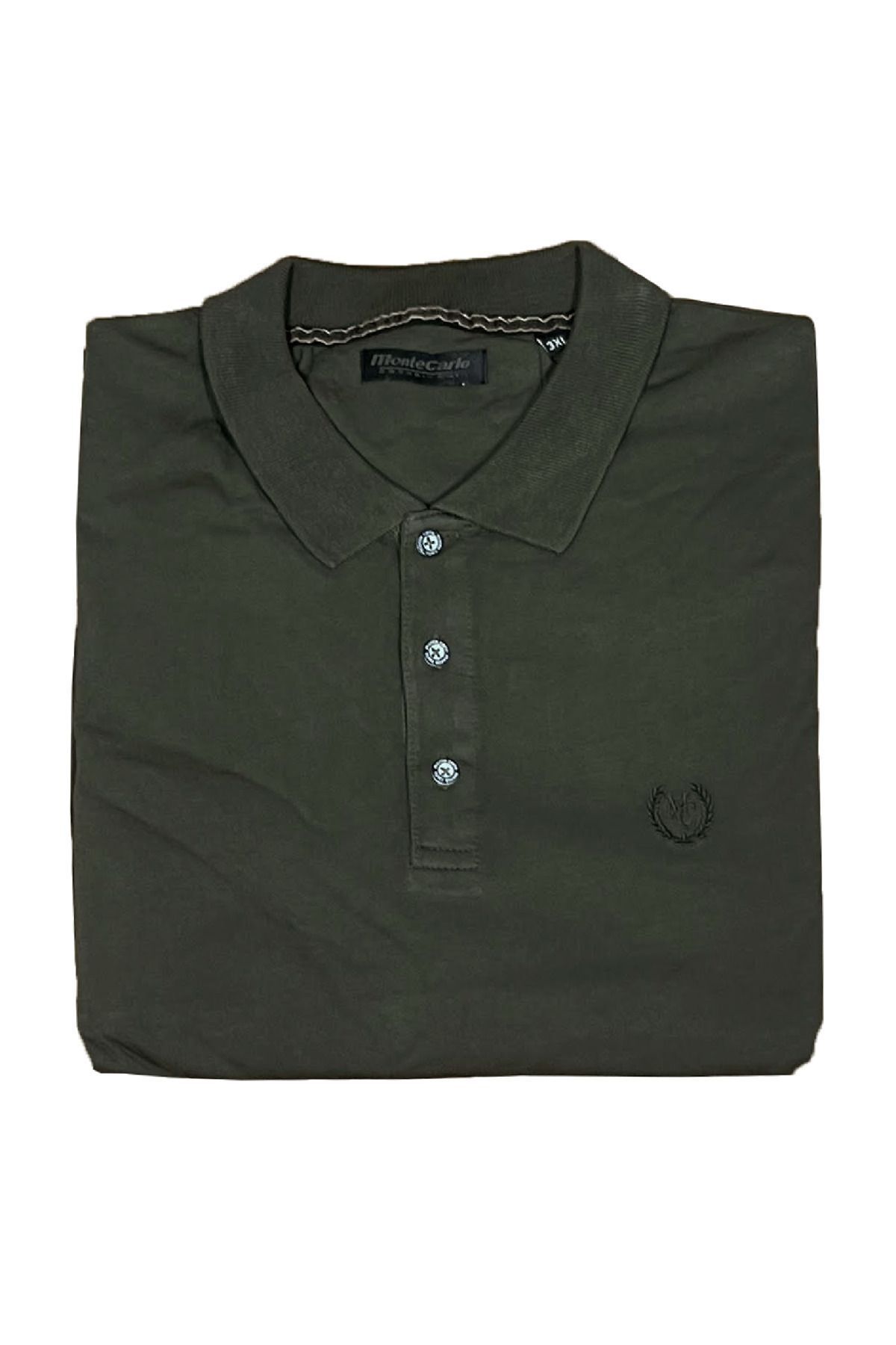 montecarlo-Φούτερ Polo Neck Washed Lycra μεγάλου μεγέθους 3