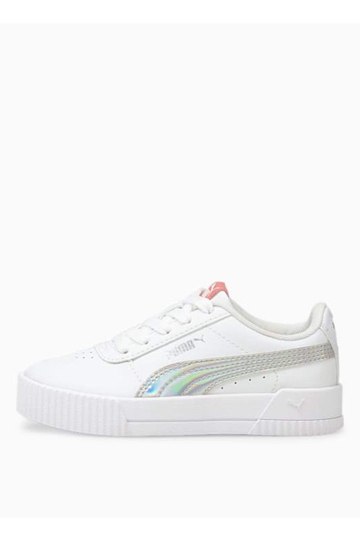 کفش پیاده روی سفید زنانه زنان پوست در حال 38089601 CARINA RAINBOW PS Puma