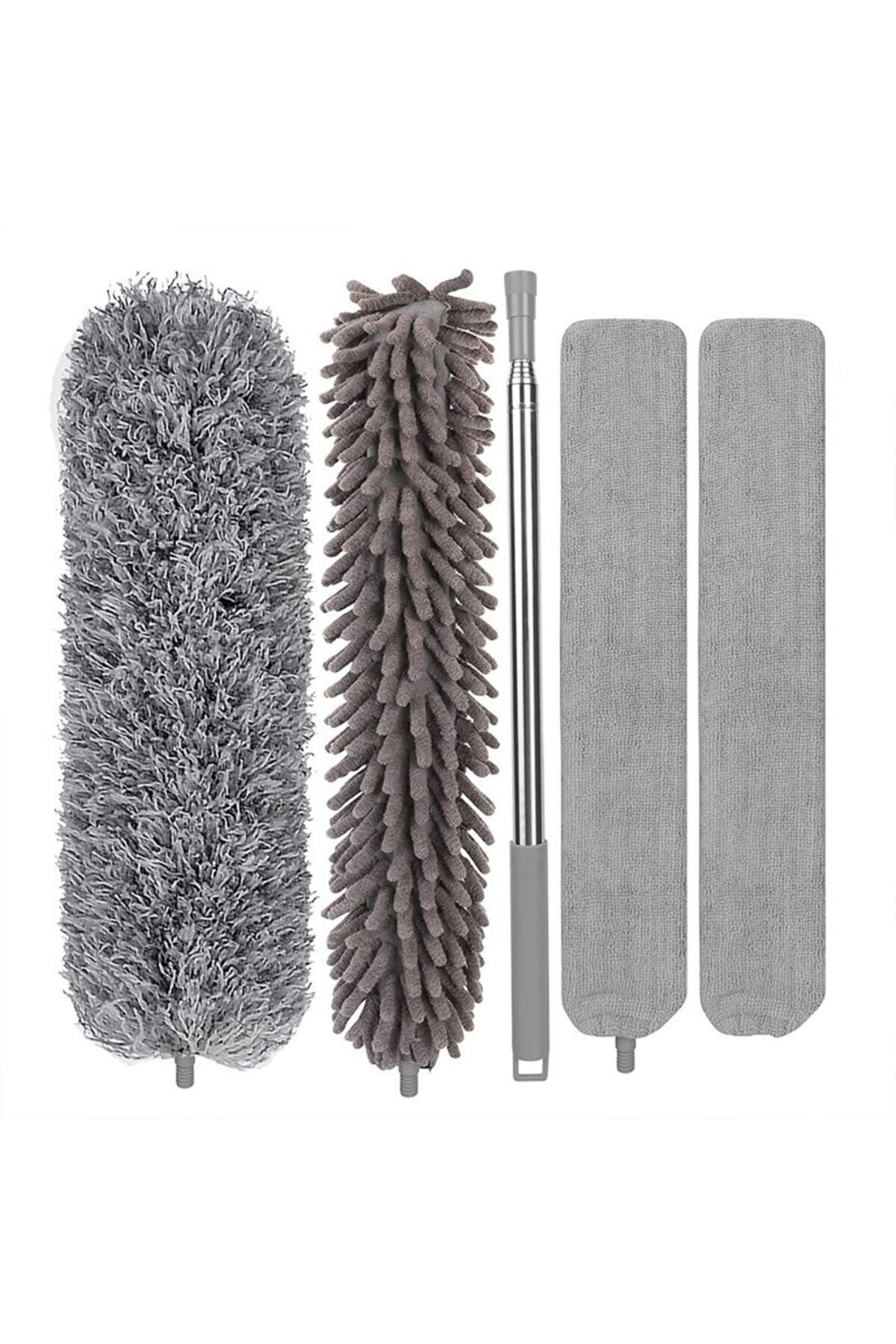 MissClean-Microfiber Magnetic Anti-static Bendable Dust Removal 3 Pieces Full Set with Extendable Handle 4