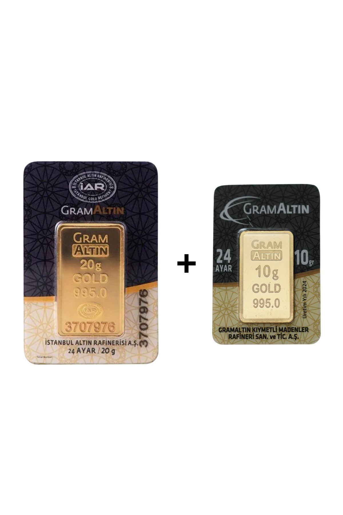 30 Gram (20+10) Külçe Gram Altın 24 Ayar