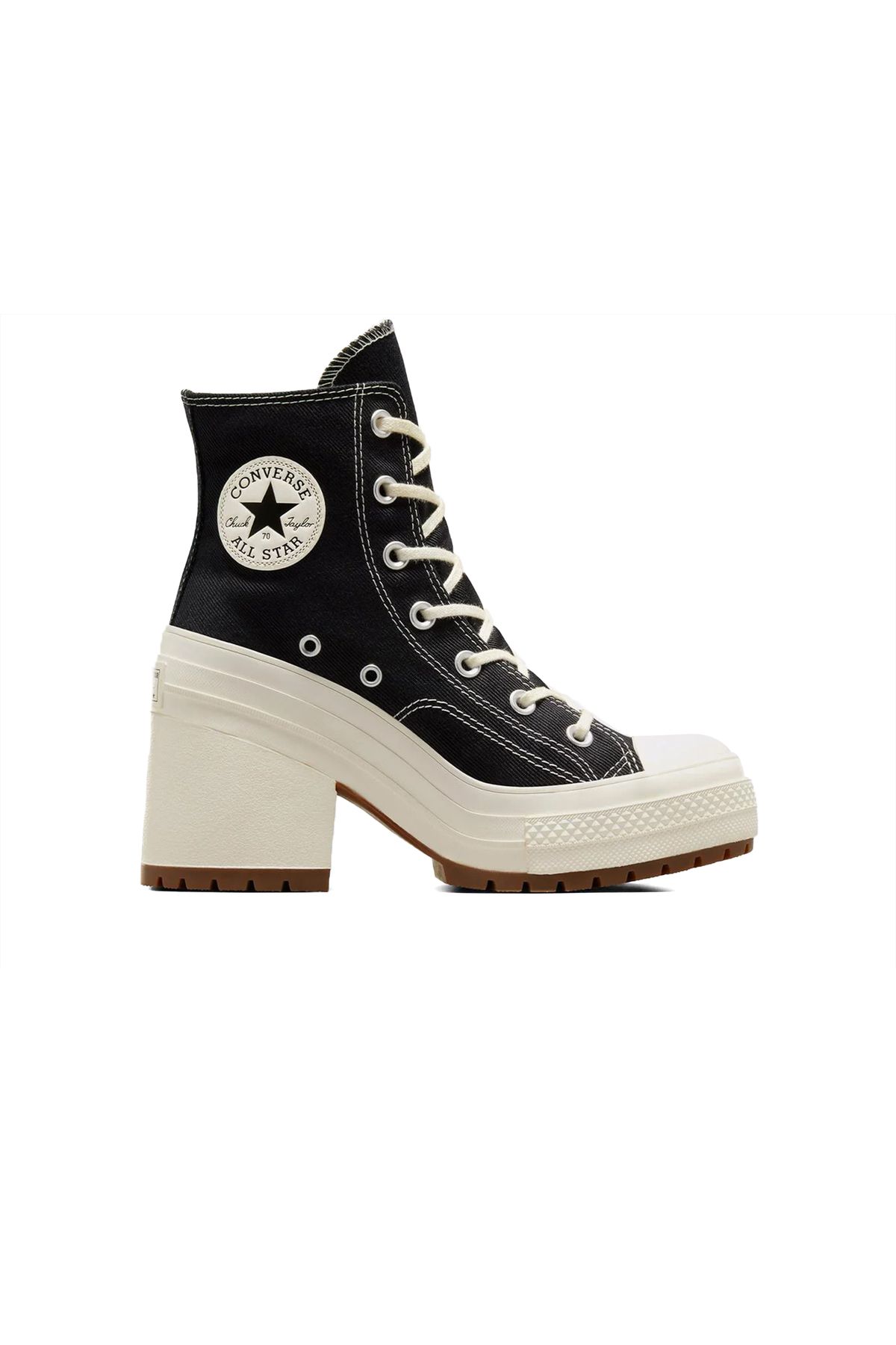 کفش راحتی زنانه Chuck 70 De Luxe Heel مشکی Converse