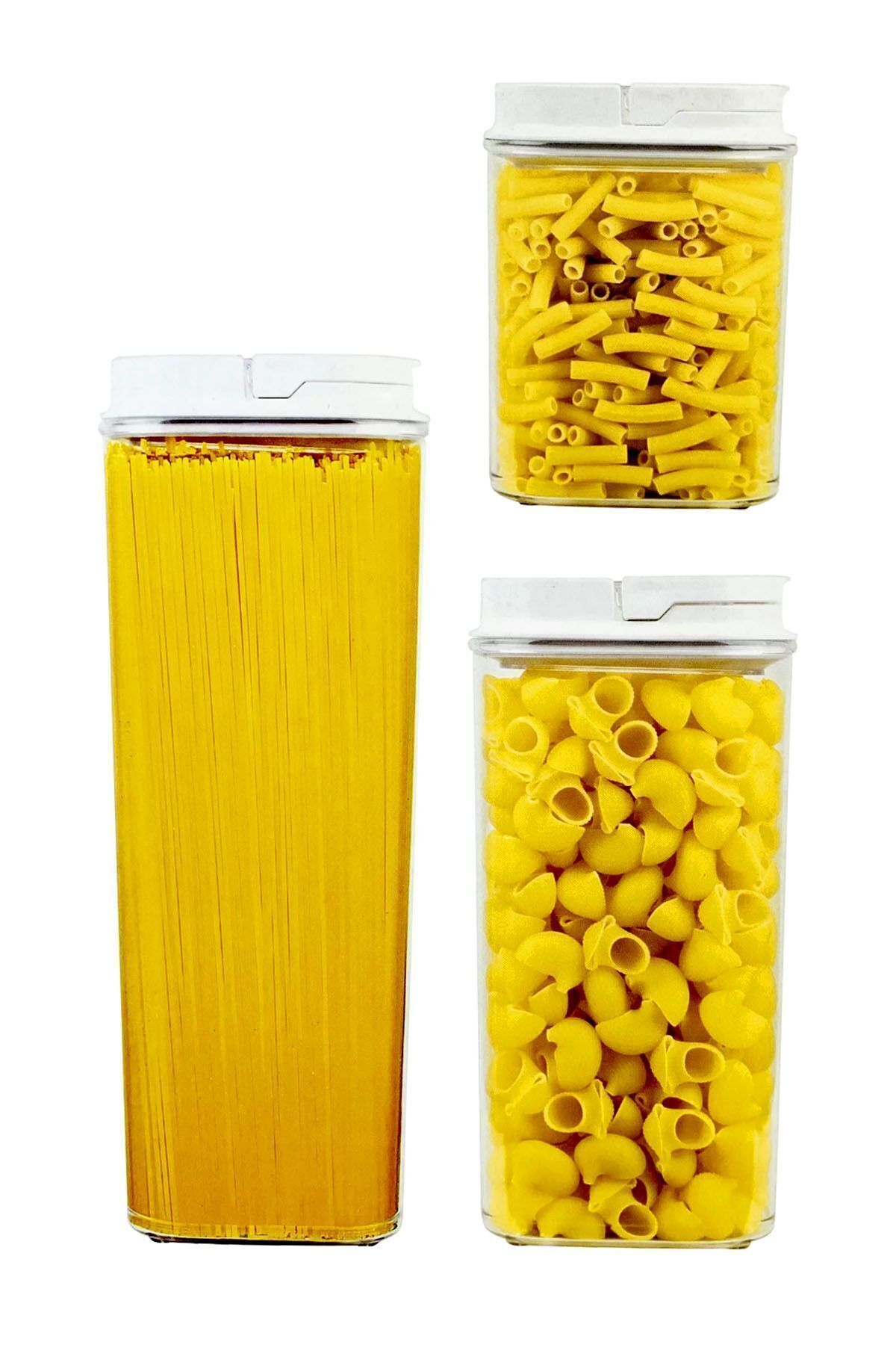 ToXA-Vacuum Storage Container Set of 3 6 Pieces 5.19l Hard Plastic Easy Vacuum Lid Bpa Free 1