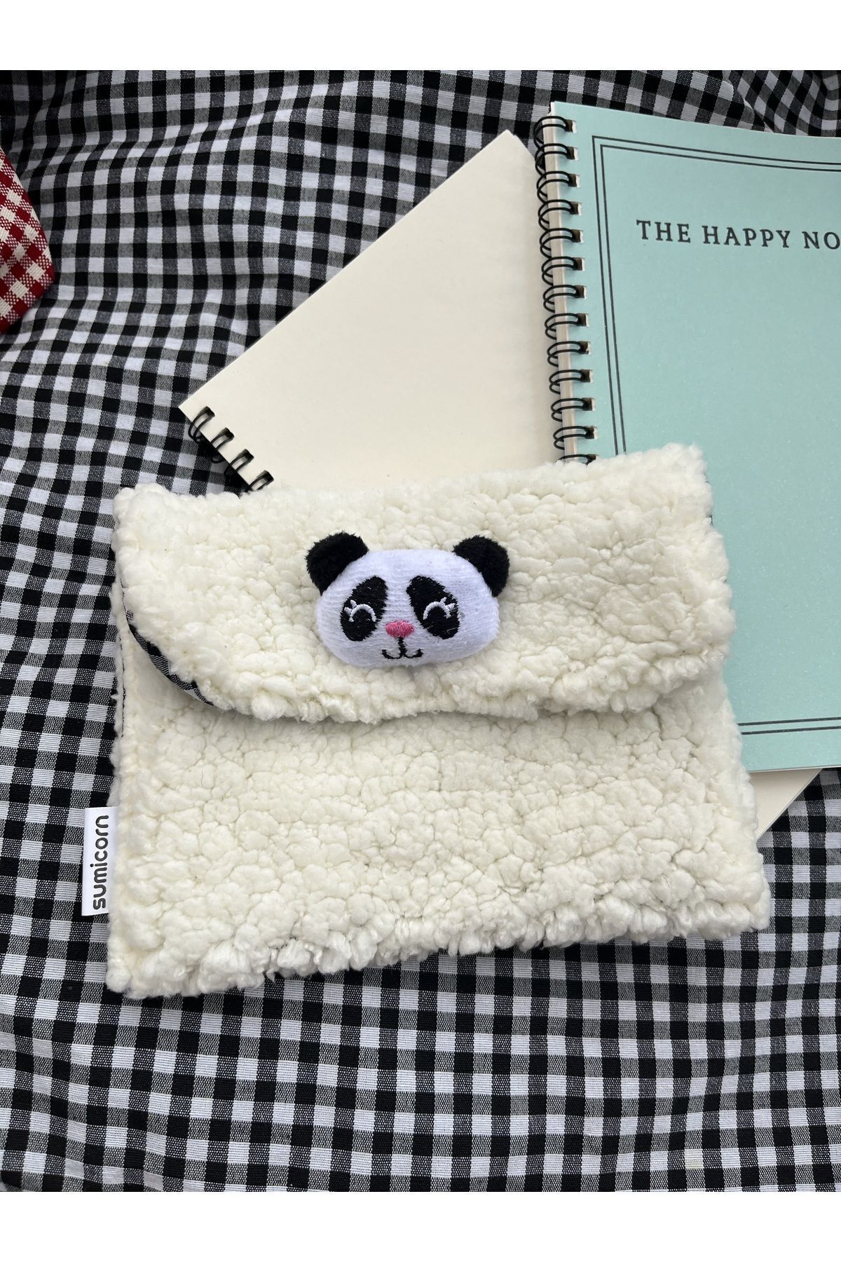 Cute Plush Pötikare Lined Washable Snap Fastener Detailed Pad Bag,Wallet, In-Bag Organizer