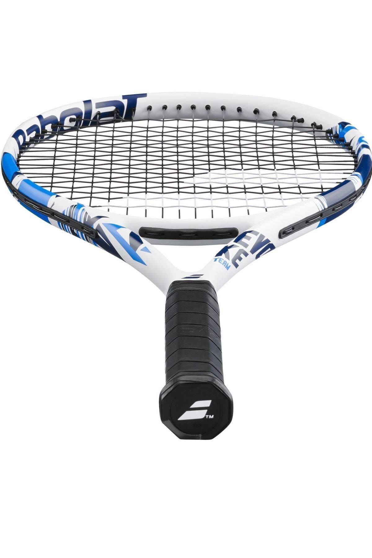 راکت تنیس سفید Evoke Team 102 270 G GR تبلیغات 27 GRU L2 BABOLAT