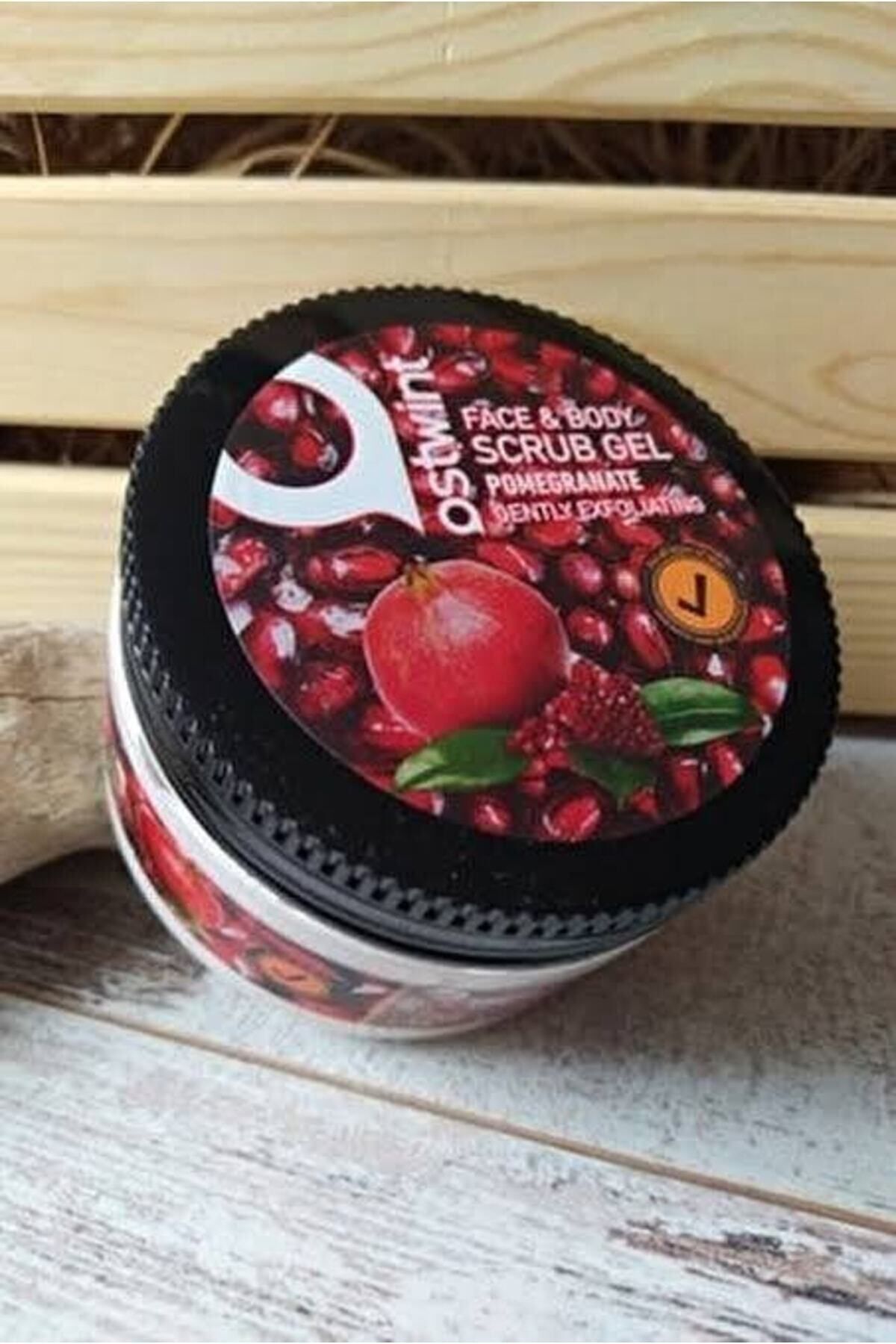 BLUE DROP-Face with Clay - Pomegranate 480ml Body Peeling Scrub, Smoothing Cleanser and Circulation Accelerator 5